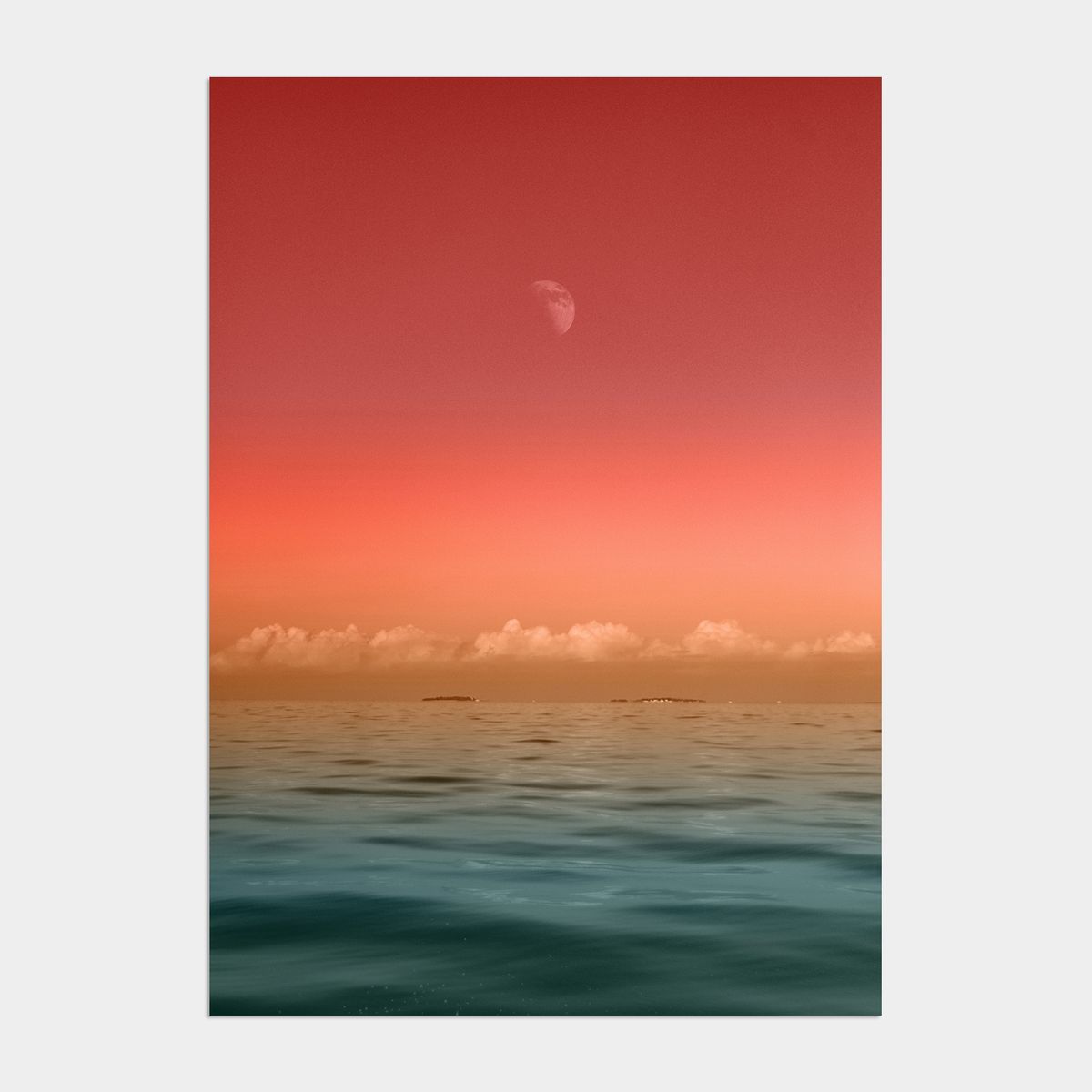 멜팅스튜디오(MELTING STUDIO) 나의 유럽 모먼트 여행 액자 인테리어 포스터 / 30번 Mood Sunset