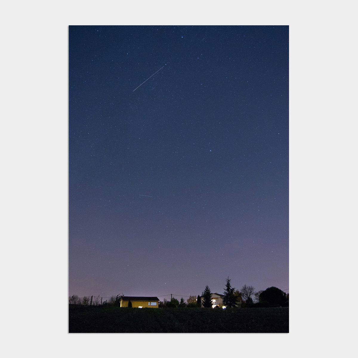 멜팅스튜디오(MELTING STUDIO) 나의 유럽 모먼트 여행 액자 인테리어 포스터 / 42번 Night Sky France