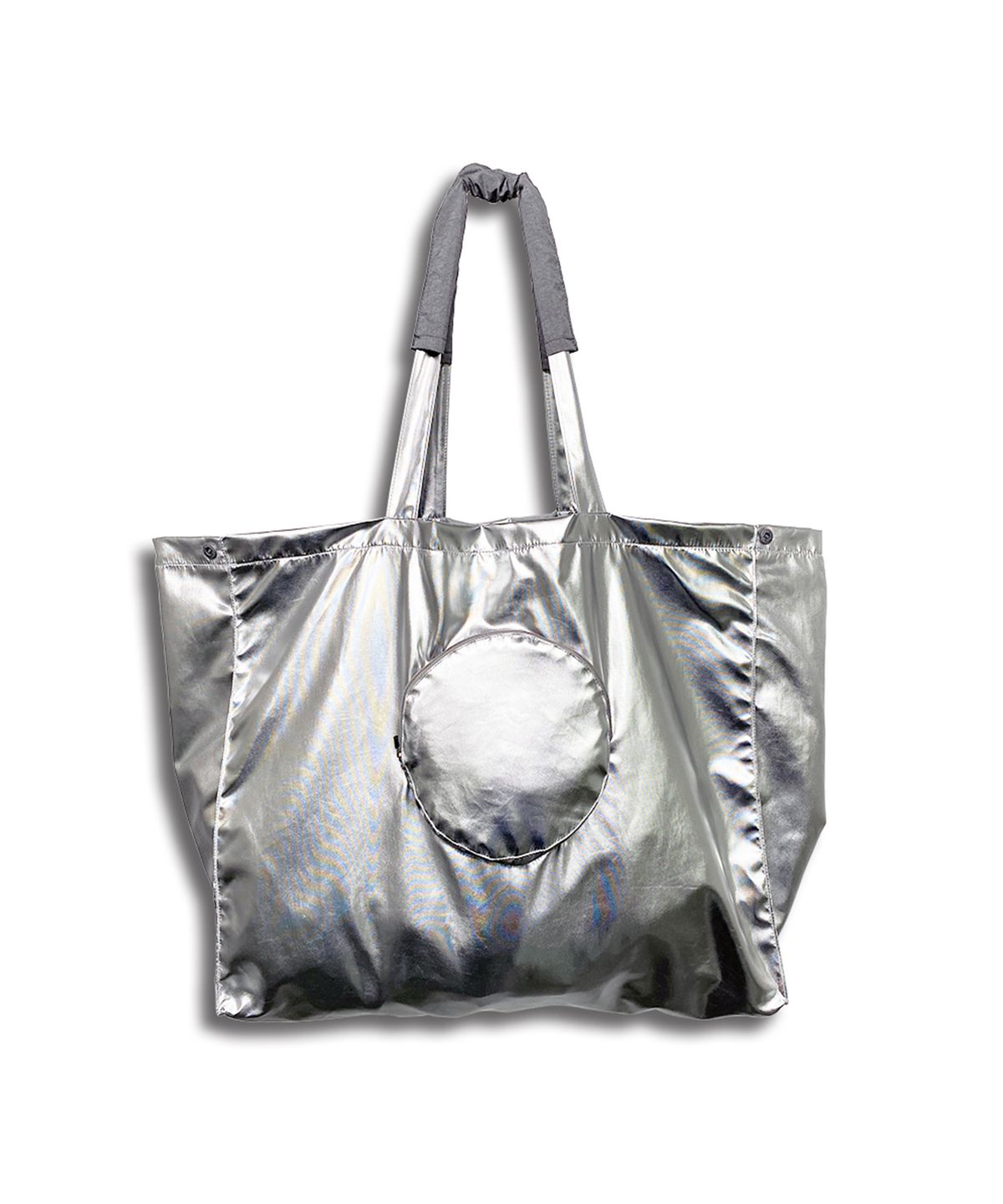 이레귤러(IRREGULAR) MEGAMETAL TOTE BAG (SILVER)