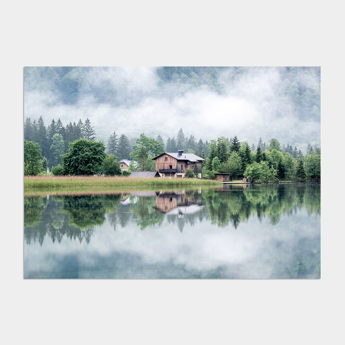 멜팅스튜디오(MELTING STUDIO) 나의 유럽 모먼트 여행 액자 인테리어 포스터 / 53번 Almsee Grünau im Almtal Austria 01