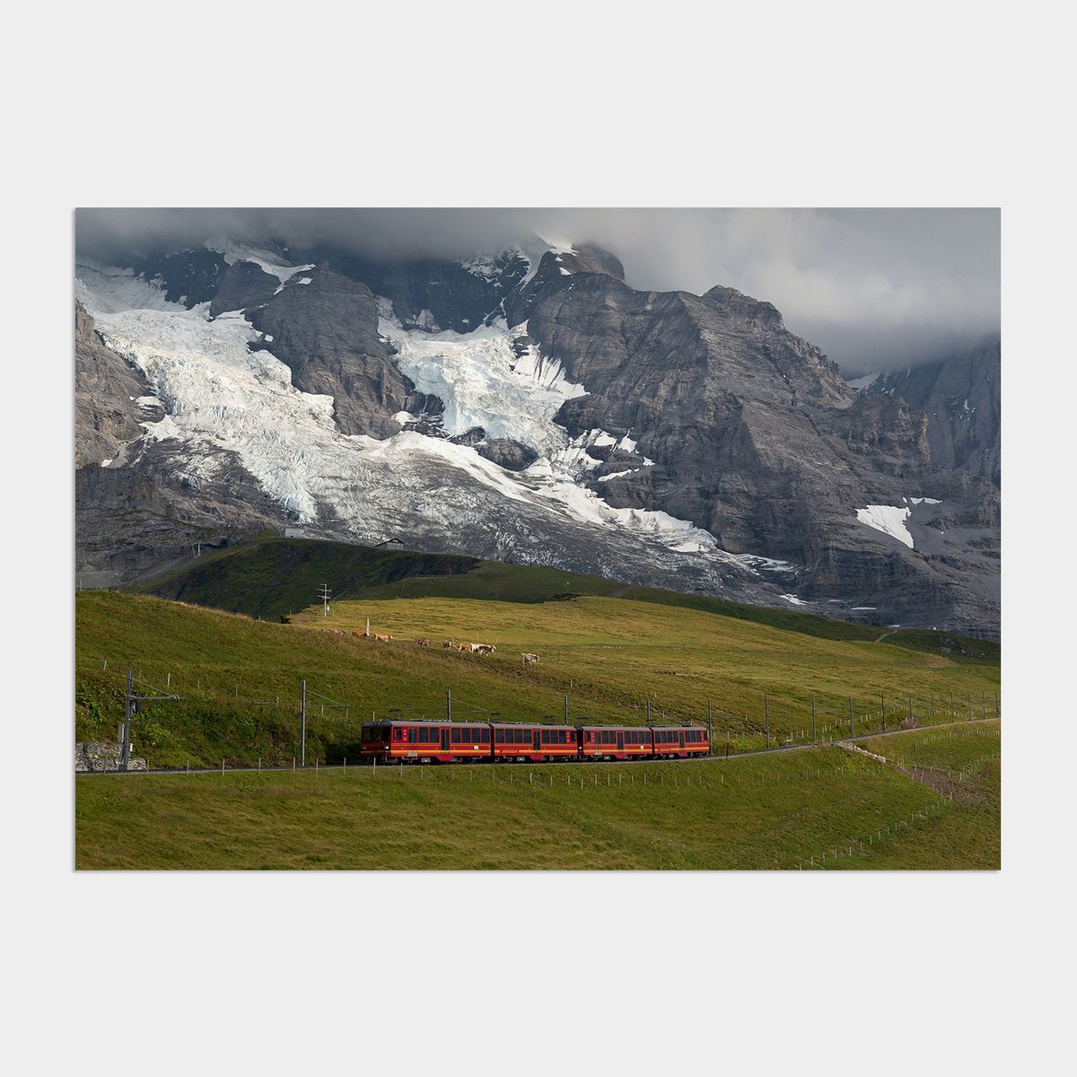 멜팅스튜디오(MELTING STUDIO) 나의 유럽 모먼트 여행 액자 인테리어 포스터 / 64번 Jungfrau Bahn Switzerland