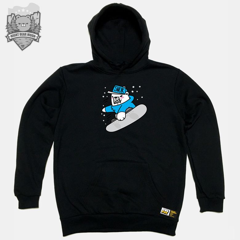 SNUK_HOODY_24 북극곰 스노우보드 선수 스누크 캐릭터 후드티 후디
