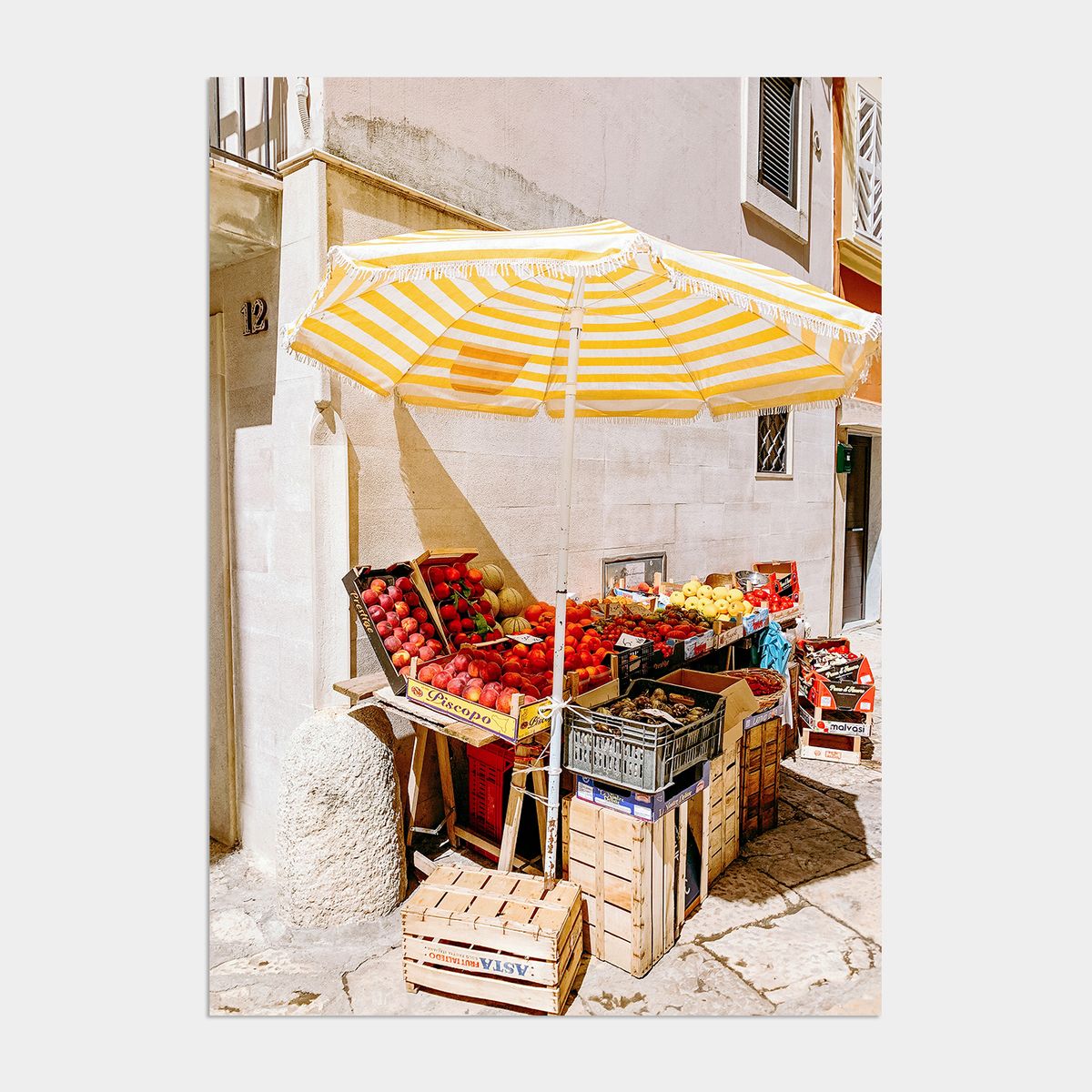 멜팅스튜디오(MELTING STUDIO) 나의 유럽 모먼트 여행 액자 인테리어 포스터 / 81번 Fruit and vegetable stall Venice Italy