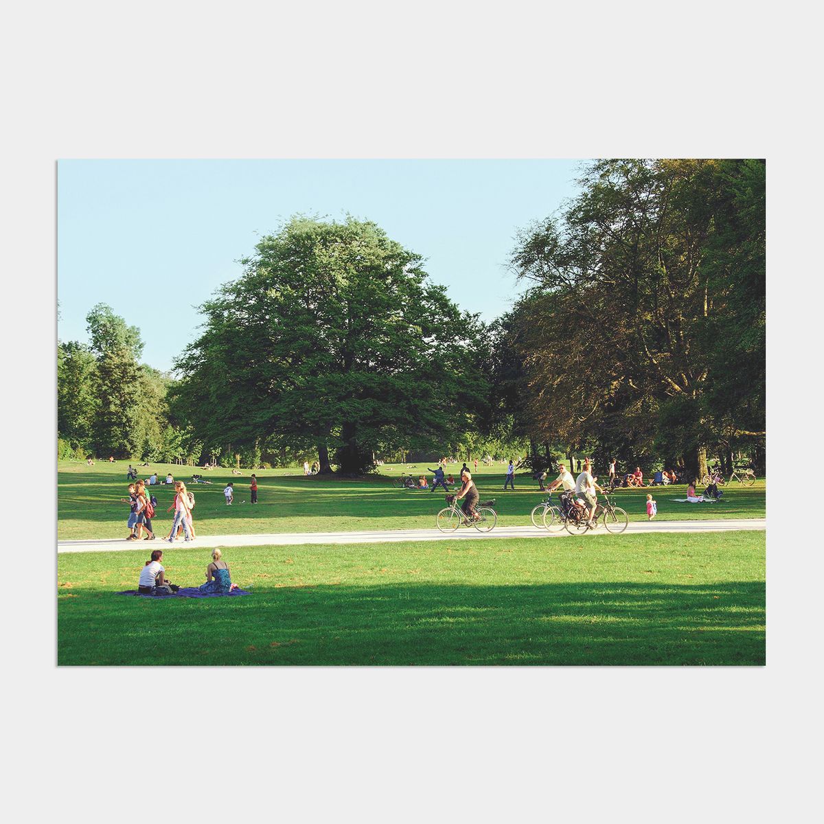 멜팅스튜디오(MELTING STUDIO) 나의 유럽 모먼트 여행 액자 인테리어 포스터 / 100번 Englischer Garten Munich Germany