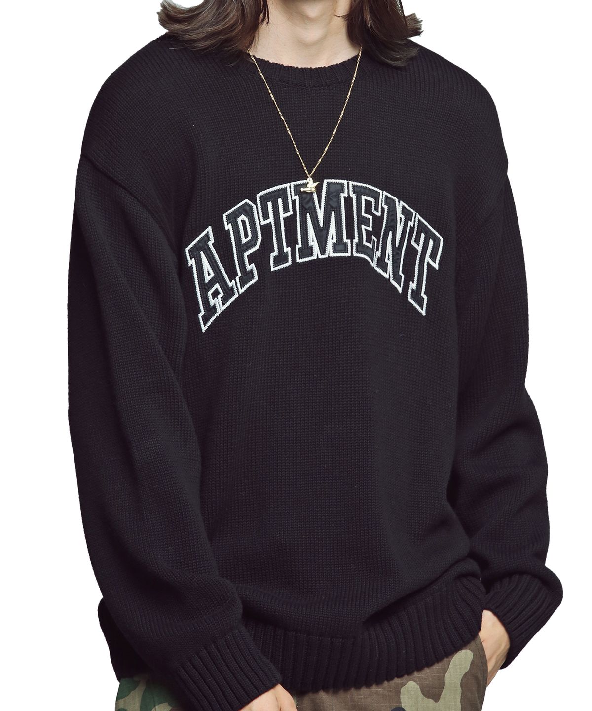 아파트먼트(APARTMENT) LIKE HONEST KNIT - BLACK