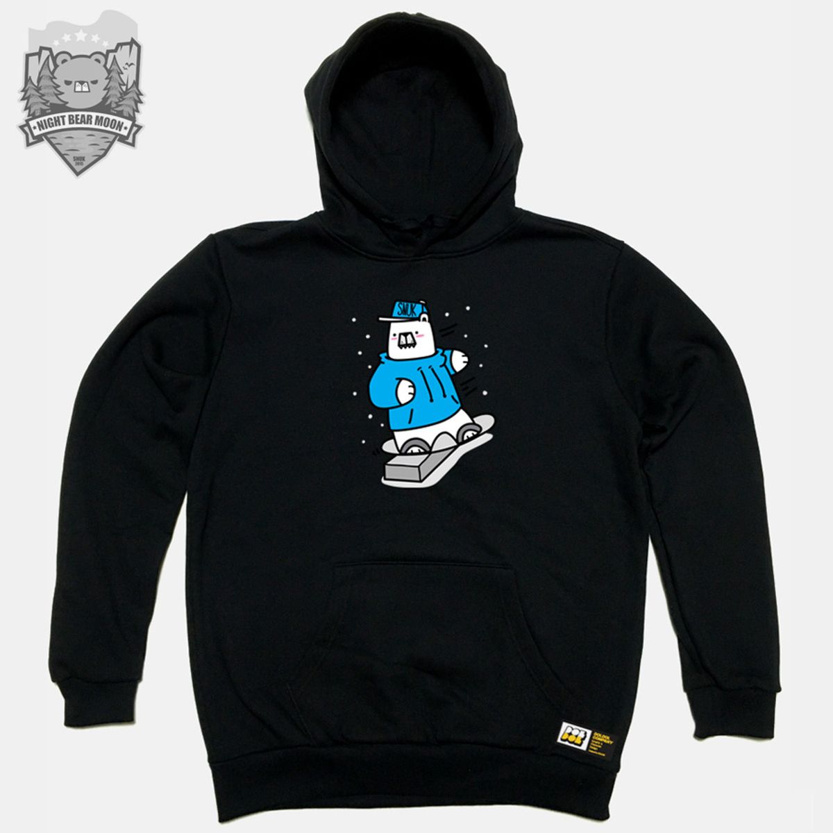 돌돌(DOLDOL) SNUK_HOODY_27 북극곰 스노우보드 선수 스누크 캐릭터 후드티 후디