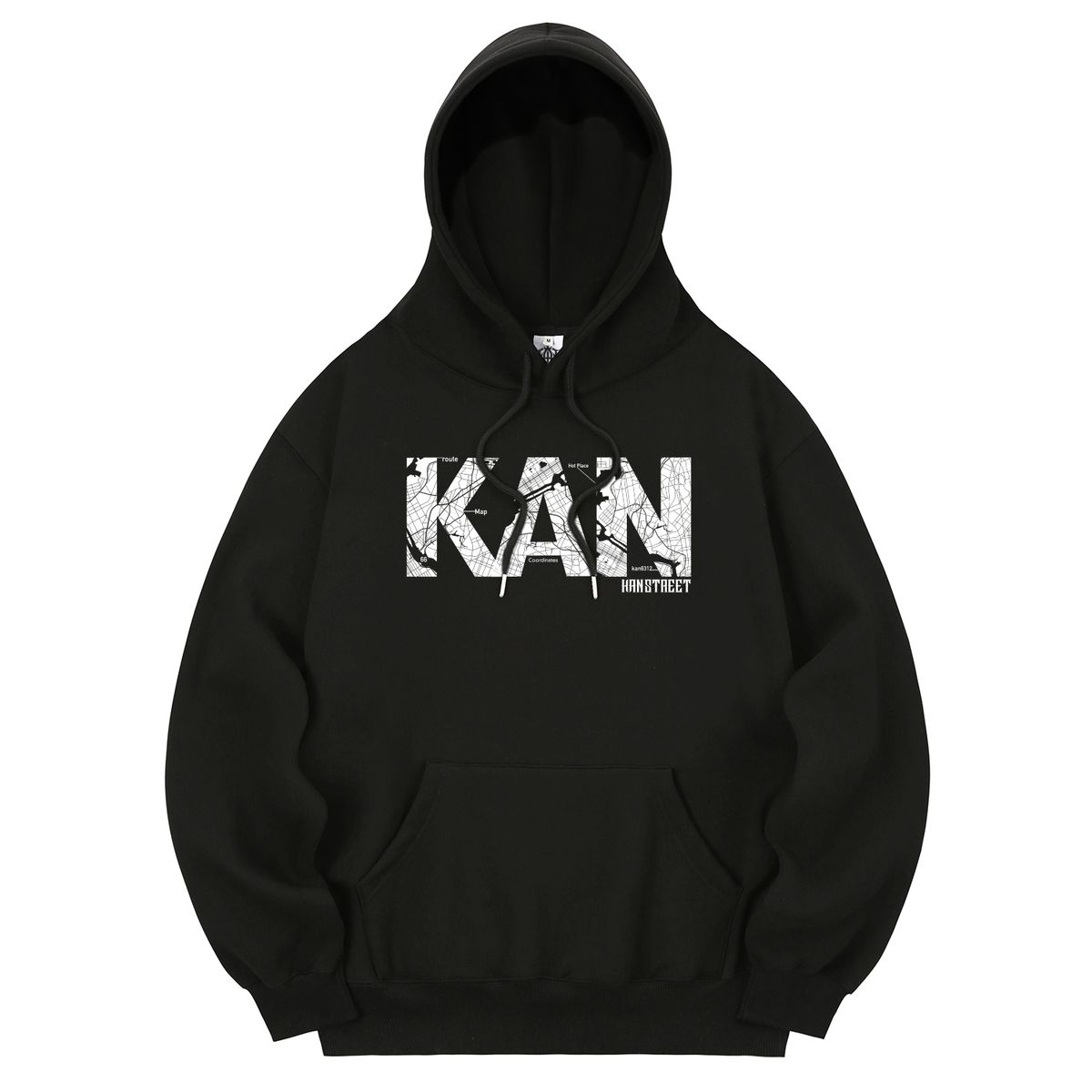 칸6312(KAN6312) KHB0081 루트66 기모 후드 - 블랙