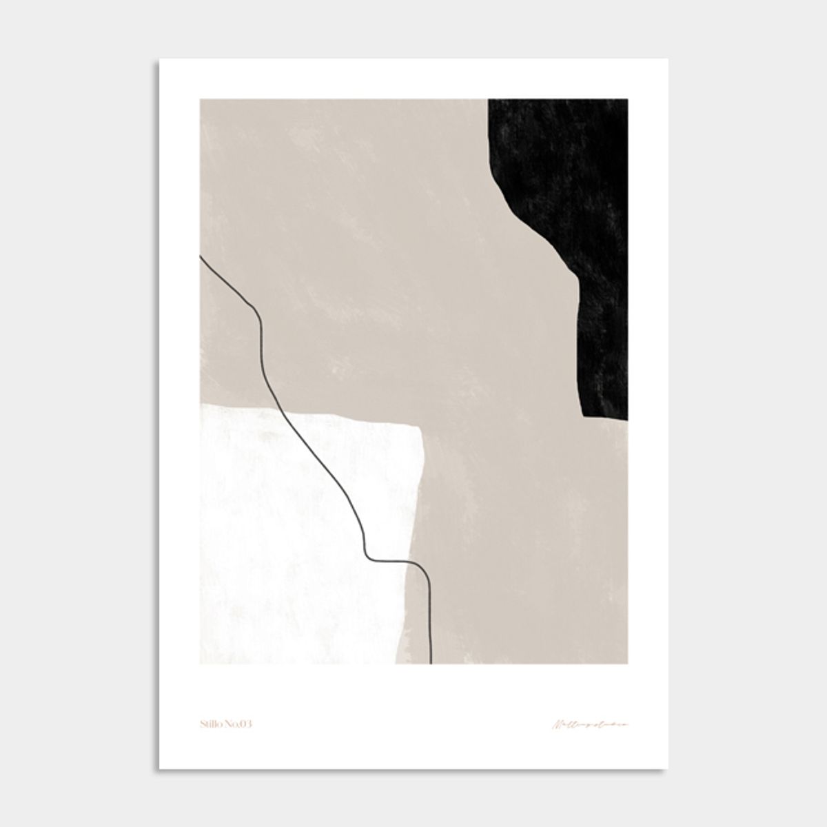 멜팅스튜디오(MELTING STUDIO) 컨템포러리 기하학 액자 인테리어 포스터 / 033번 Stillo 03