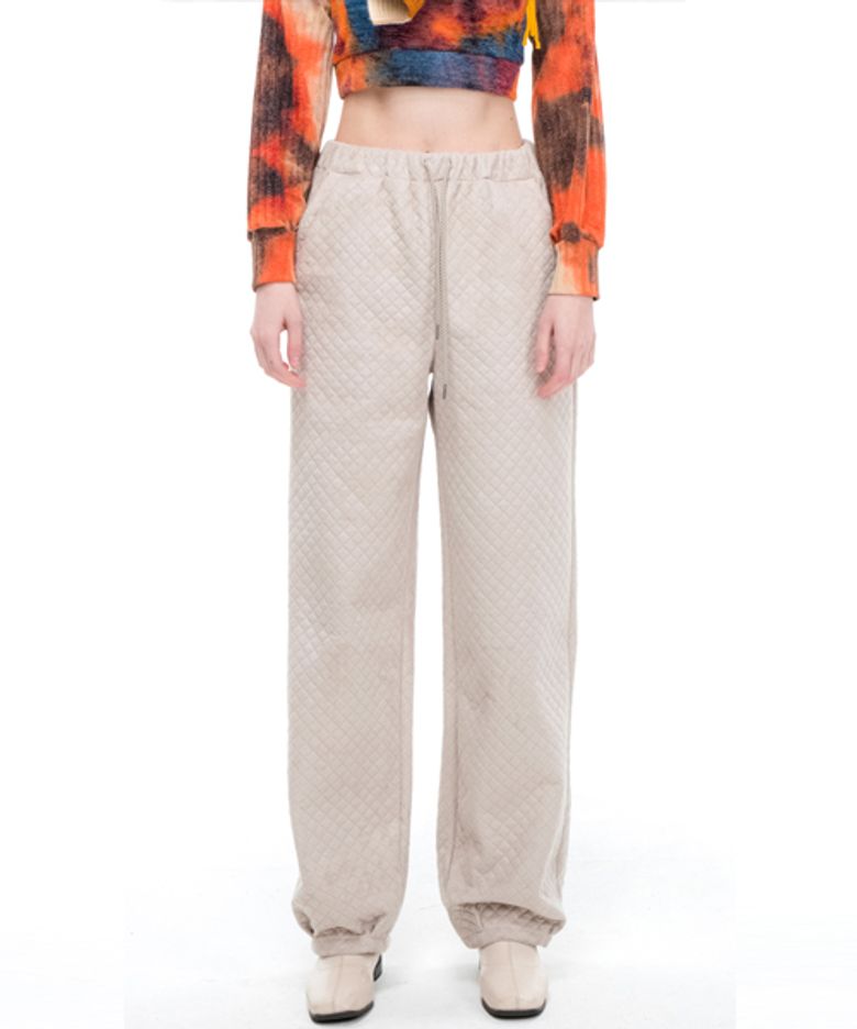 Quilting Pants BEIGE