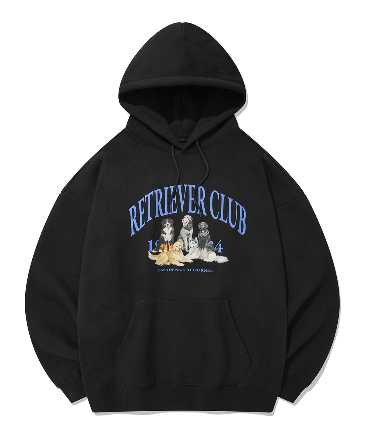 리트리버클럽(RETRIEVER CLUB) RETRIEVER FRIENDS HOODIE [BLACK]