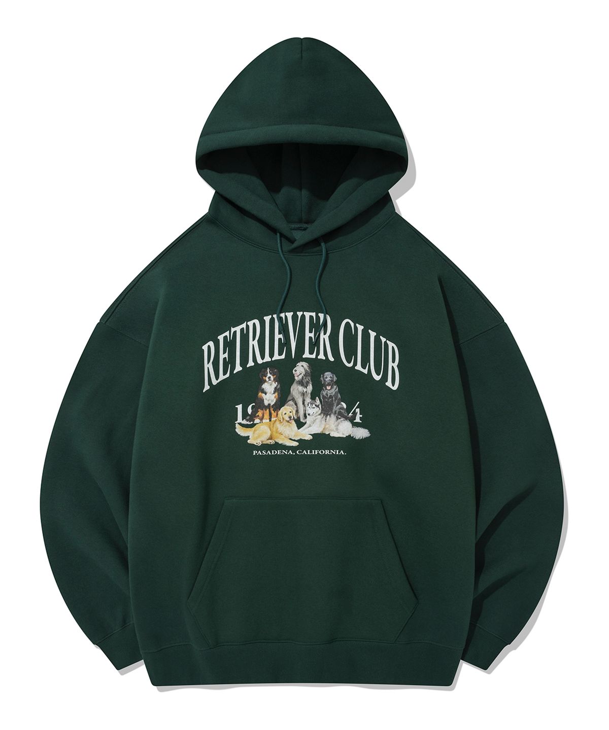 리트리버클럽(RETRIEVER CLUB) RETRIEVER FRIENDS HOODIE [GREEN]