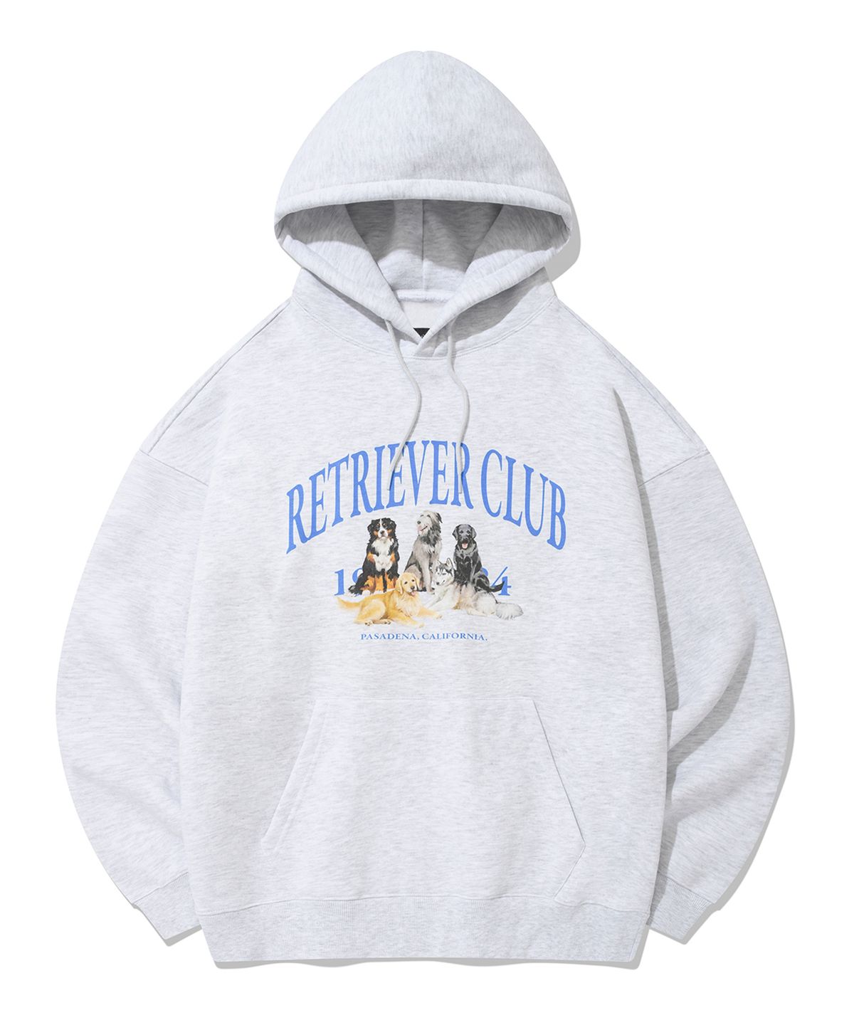 리트리버클럽(RETRIEVER CLUB) RETRIEVER FRIENDS HOODIE [MELANGE GRAY]