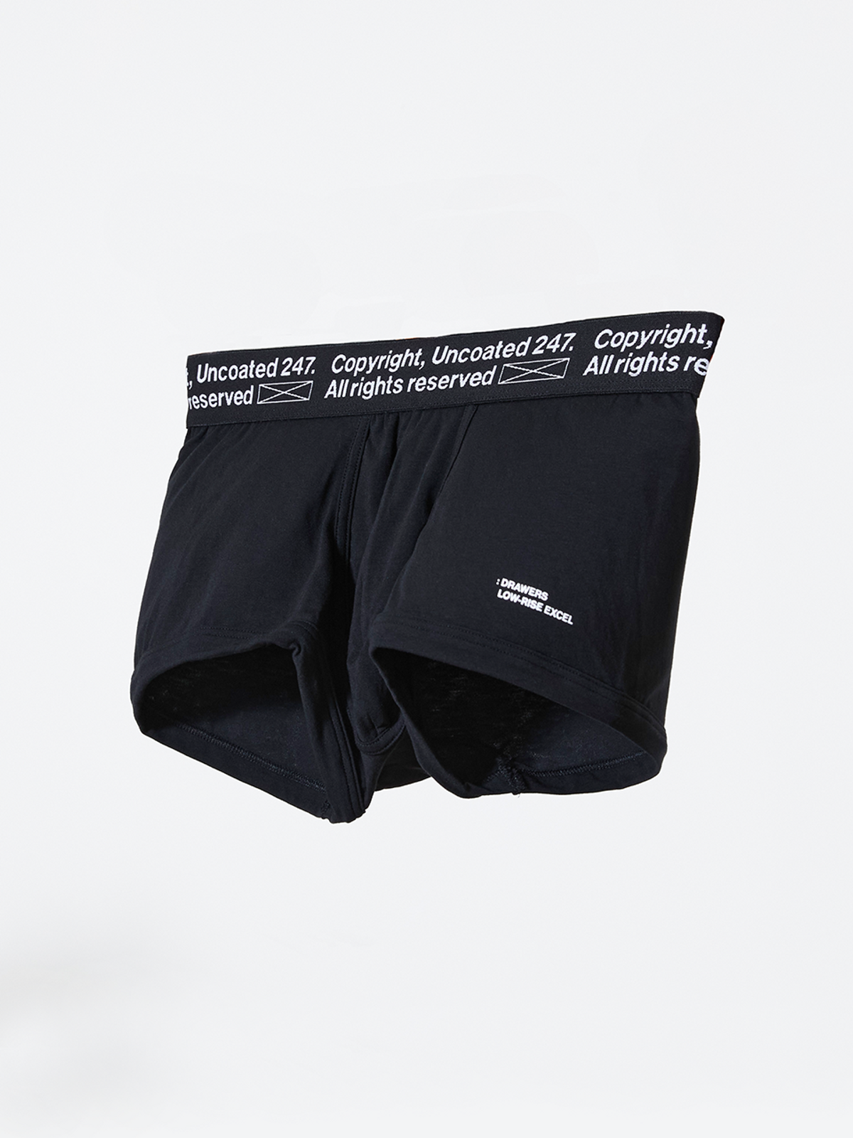 언코티드247(UNCOATED 247) 맨즈 모달 드로즈 로우라이즈 엑셀 블랙파우스트
