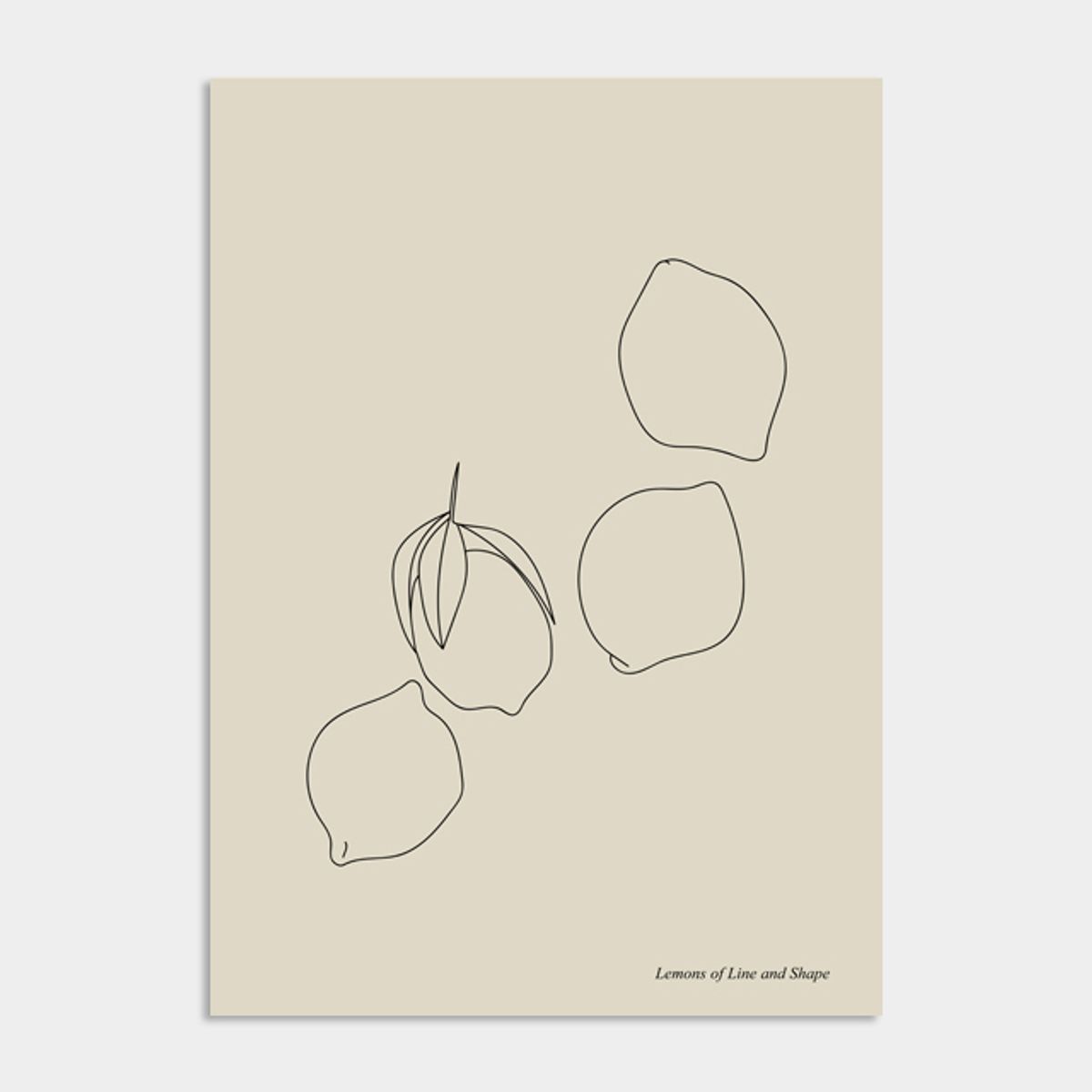 멜팅스튜디오(MELTING STUDIO) 컨템포러리 기하학 액자 인테리어 포스터 / 096번 Lemons of Line and Shape