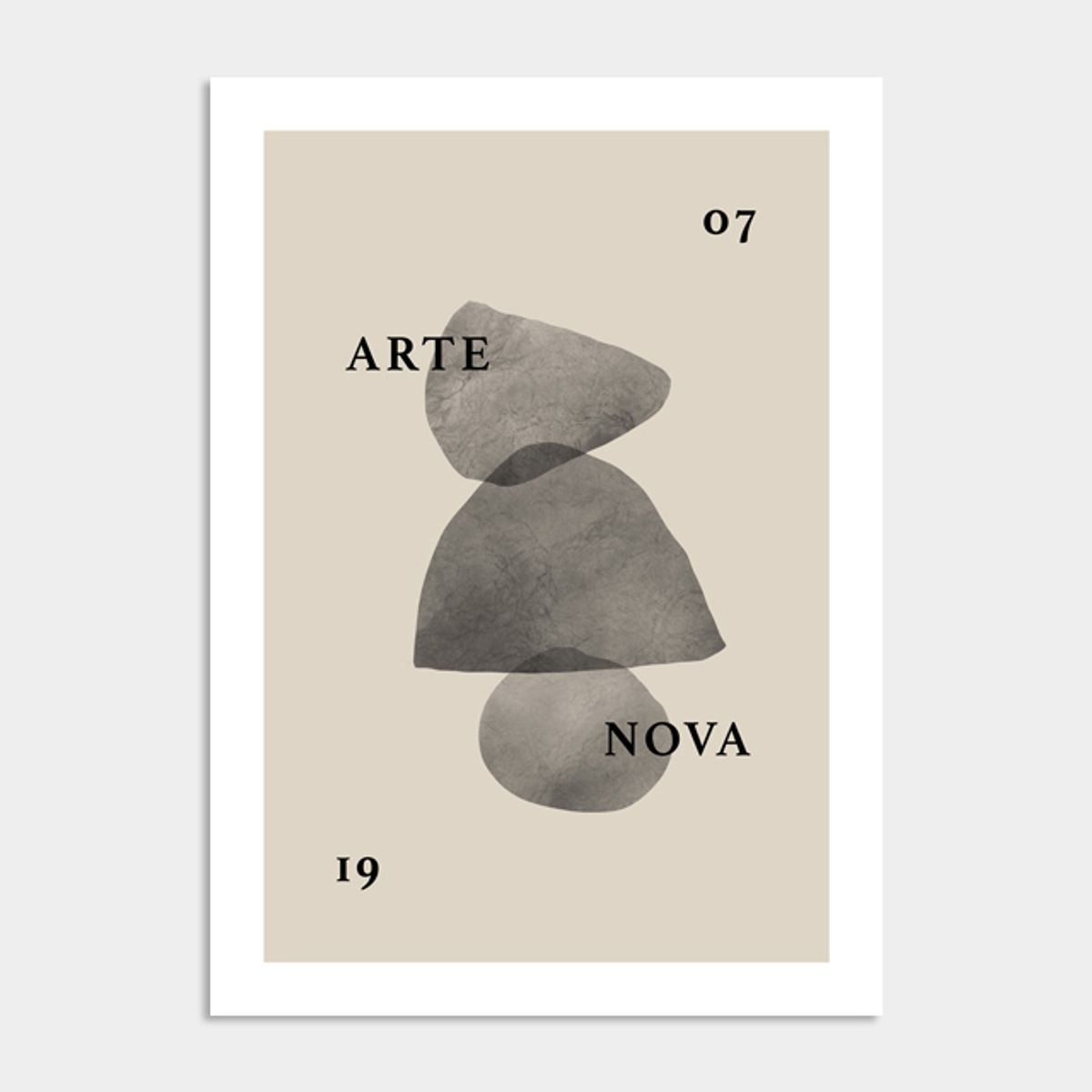 멜팅스튜디오(MELTING STUDIO) 컨템포러리 기하학 액자 인테리어 포스터 / 099번 Arte nova