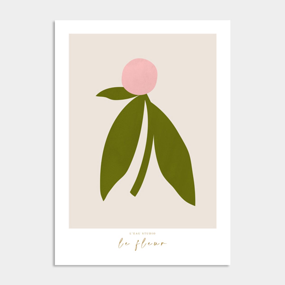 멜팅스튜디오(MELTING STUDIO) 컨템포러리 기하학 액자 인테리어 포스터 / 104번 Le fleur