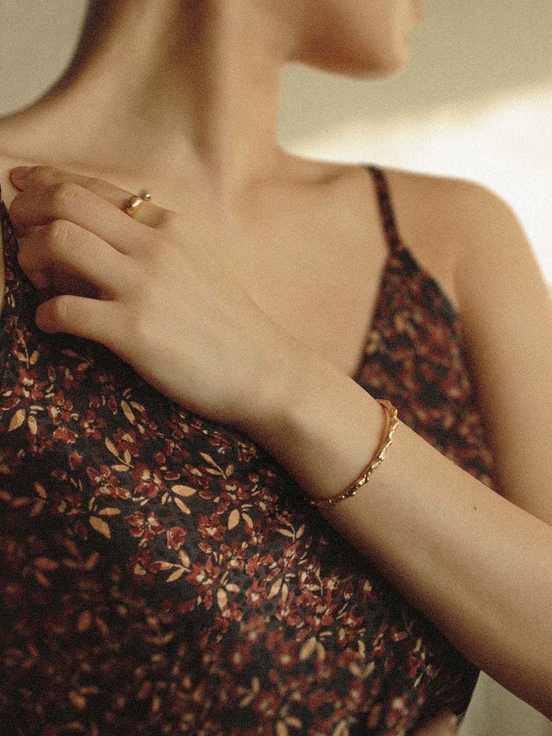 Lava Bangle Bracelet [silver 925]
