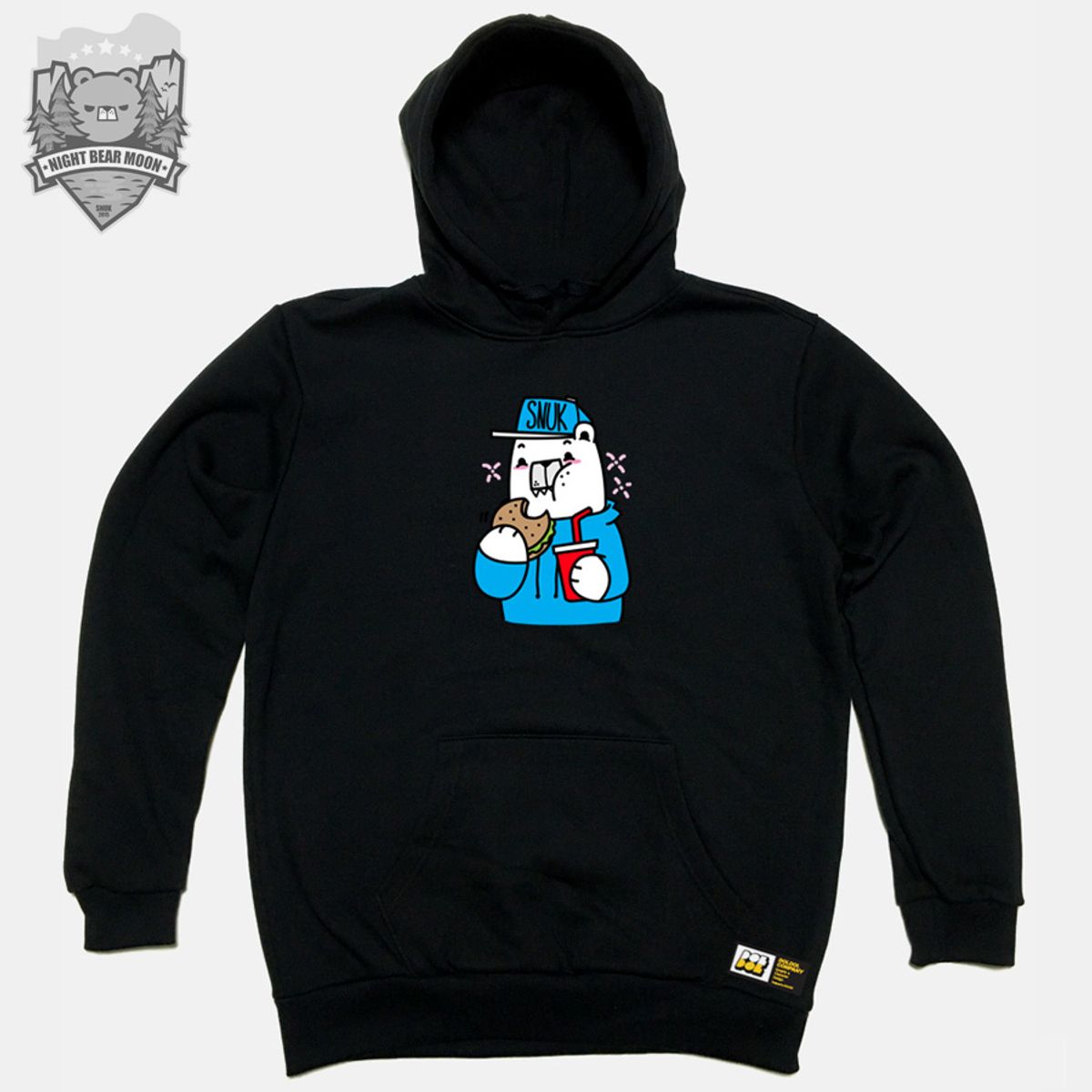 돌돌(DOLDOL) SNUK_HOODY_29 북극곰 스노우보드 선수 스누크 캐릭터 후드티 후디