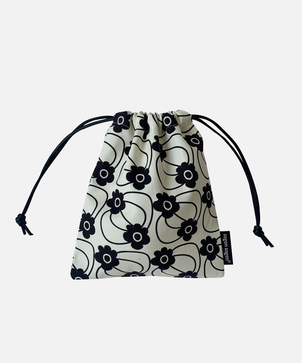소곤소곤(SOGONSOGON) RETRO FLOWER IVORY  STRING POUCH R