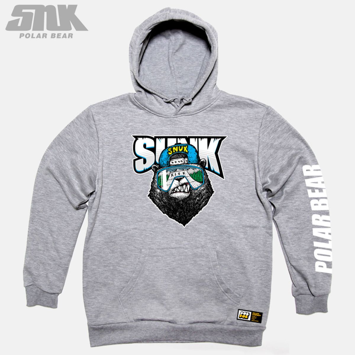 돌돌(DOLDOL) SNUK_HOODY_35 북극곰 스노우보드 선수 스누크 캐릭터 후드티 후디