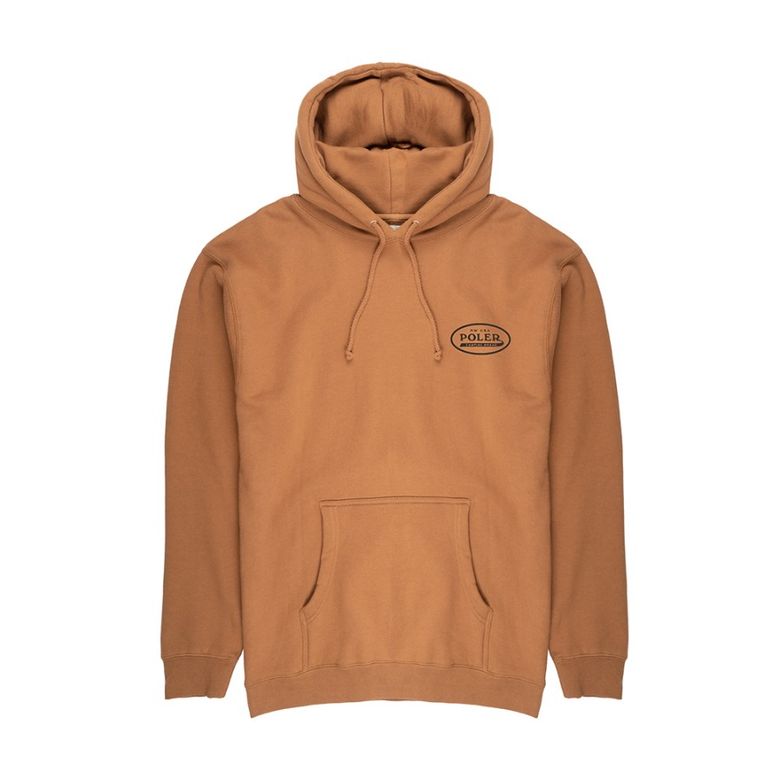 BRAND BRAND HOODIE SADDLE