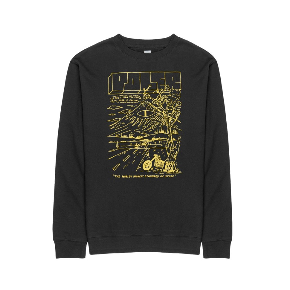 폴러스터프(POLERSTUFF) HEAR IT CALLIN CREW BLACK