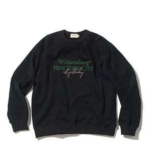 Lettering Logo Brushed Sweat Shirt_Black