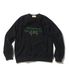 Lettering Logo Brushed Sweat Shirt_Black