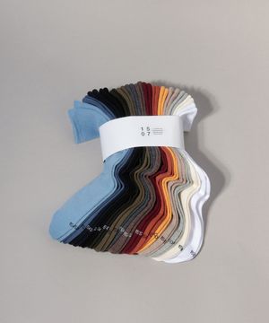 [15PACK] 1507 유니섹스 컬러 트라우져 하프 삭스