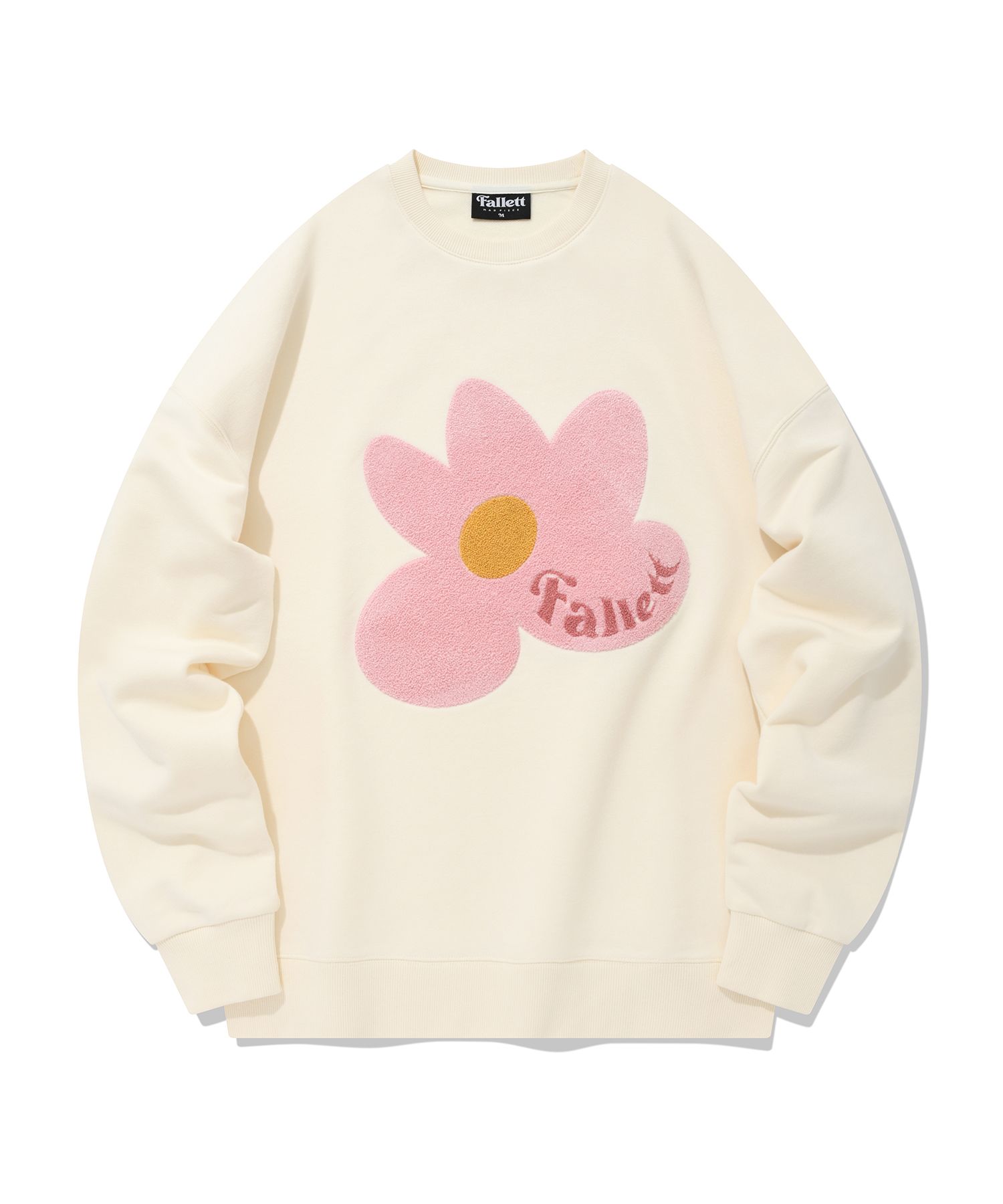 FALLETT☆BOUCLE FLOWER SWEATSHIRT MUSINSA | FALLETT Boucle Flower Sweatshirt Ivory