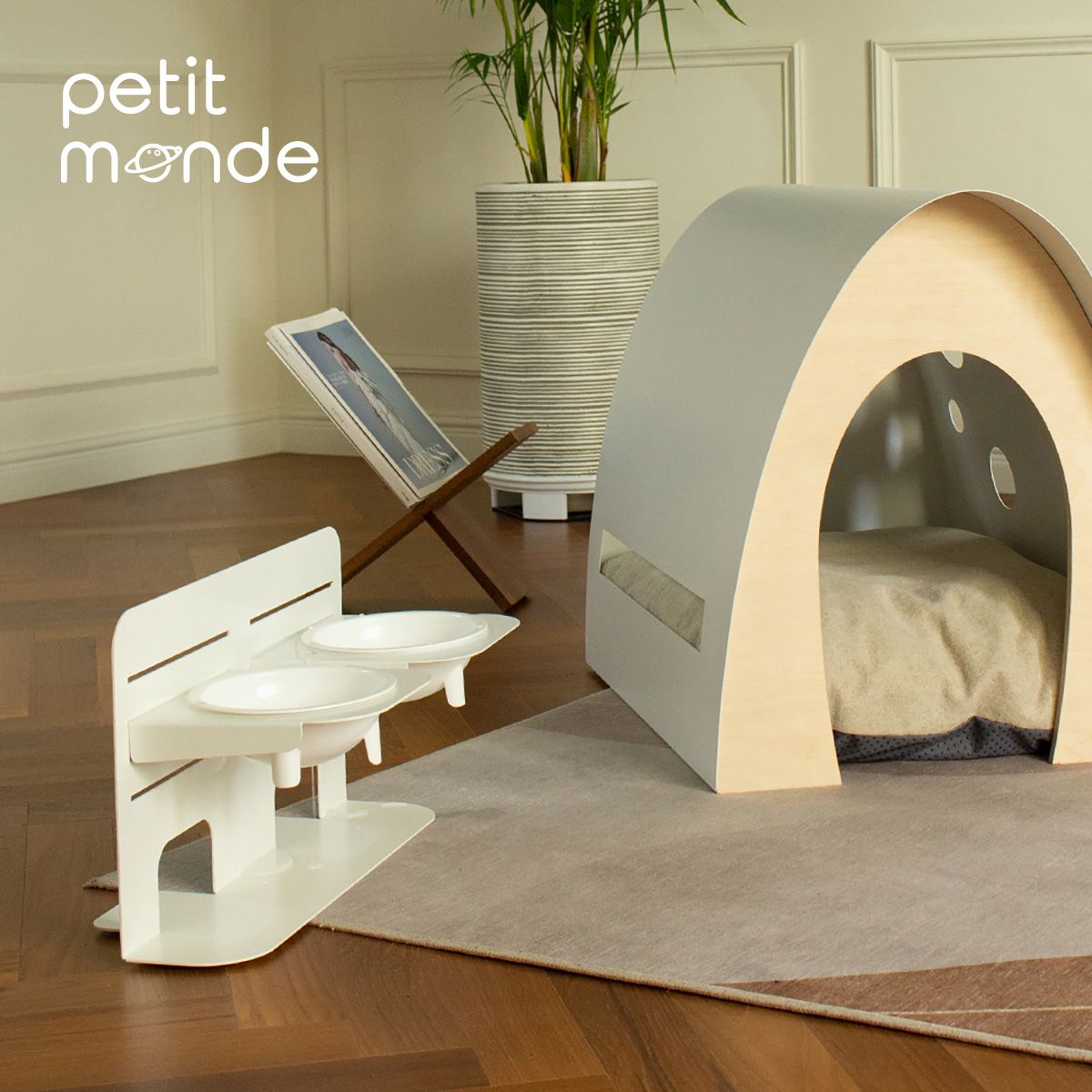 쁘띠몽드(PETIT MONDE) 마론 펫 식기 1구 2구 Full Set