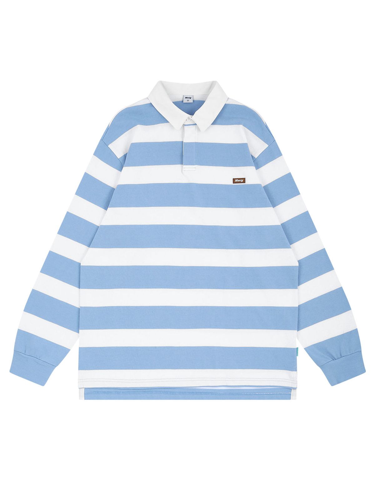엠엠엘지(MMLG) [Mmlg] STANDARD RUGBY SHIRT (BLUE / WHITE)