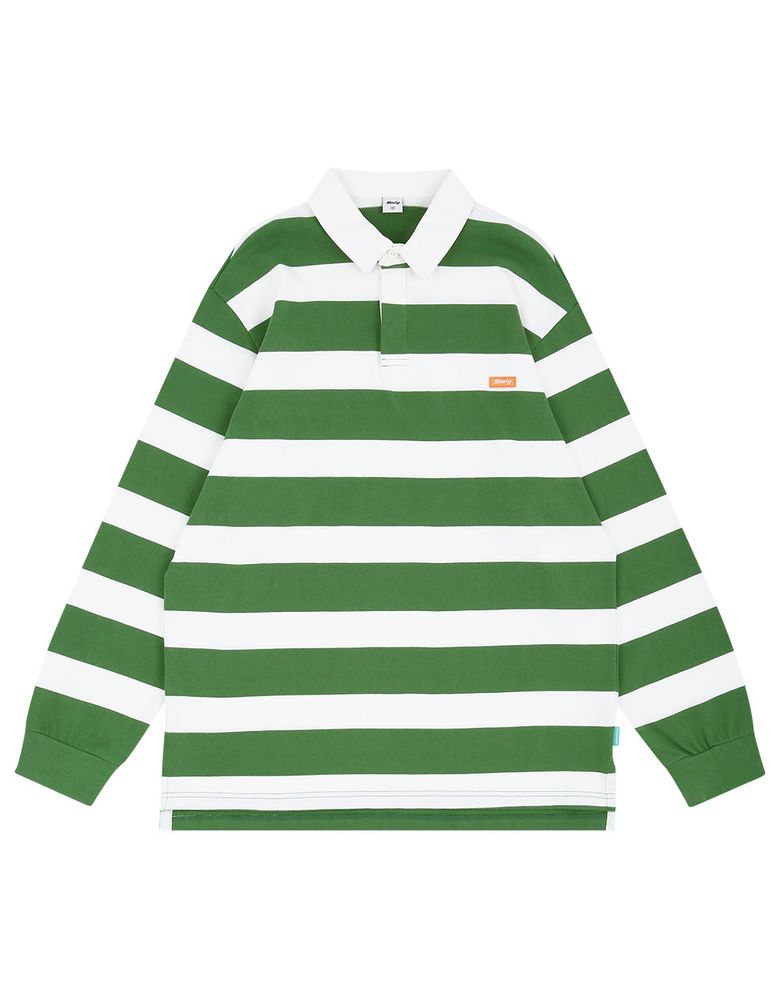 [Mmlg] STANDARD RUGBY SHIRT (GREEN / WHITE)