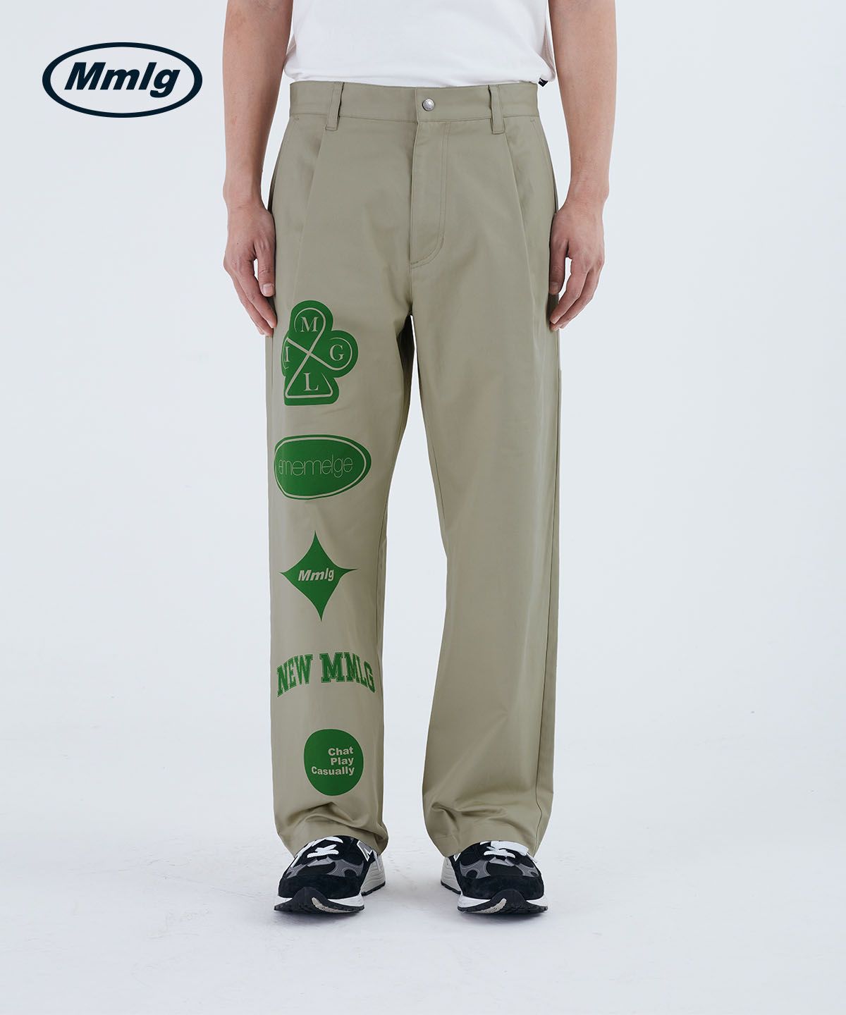 MUSINSA | MMLG [Mmlg] SYMBOLS CHINO PANTS (BEIGE)