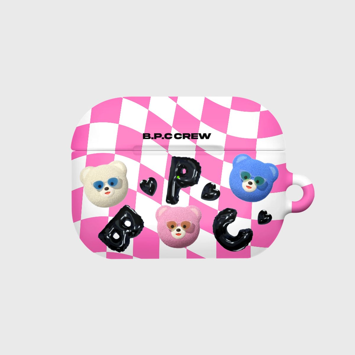어프어프(EARPEARP) CHECKER BOARD BPC FACE-PINK(에어팟프로-하드)