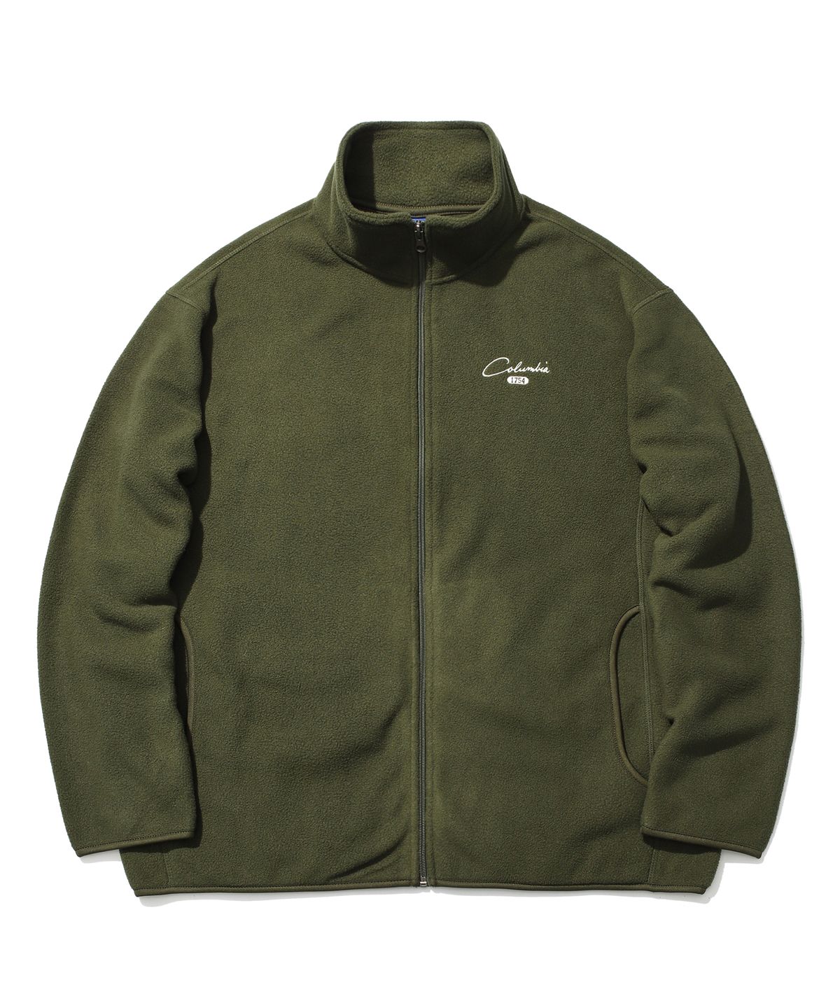 컬럼비아 유니버시티(COLUMBIA UNIVERSITY) CU OLDSCHOOL LOGO LIGHT FLEECE ZIP-UP JACKET 카키