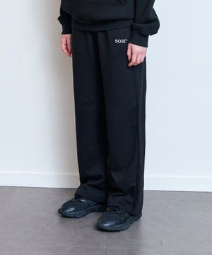 와이드 로고 팬츠 (블랙)