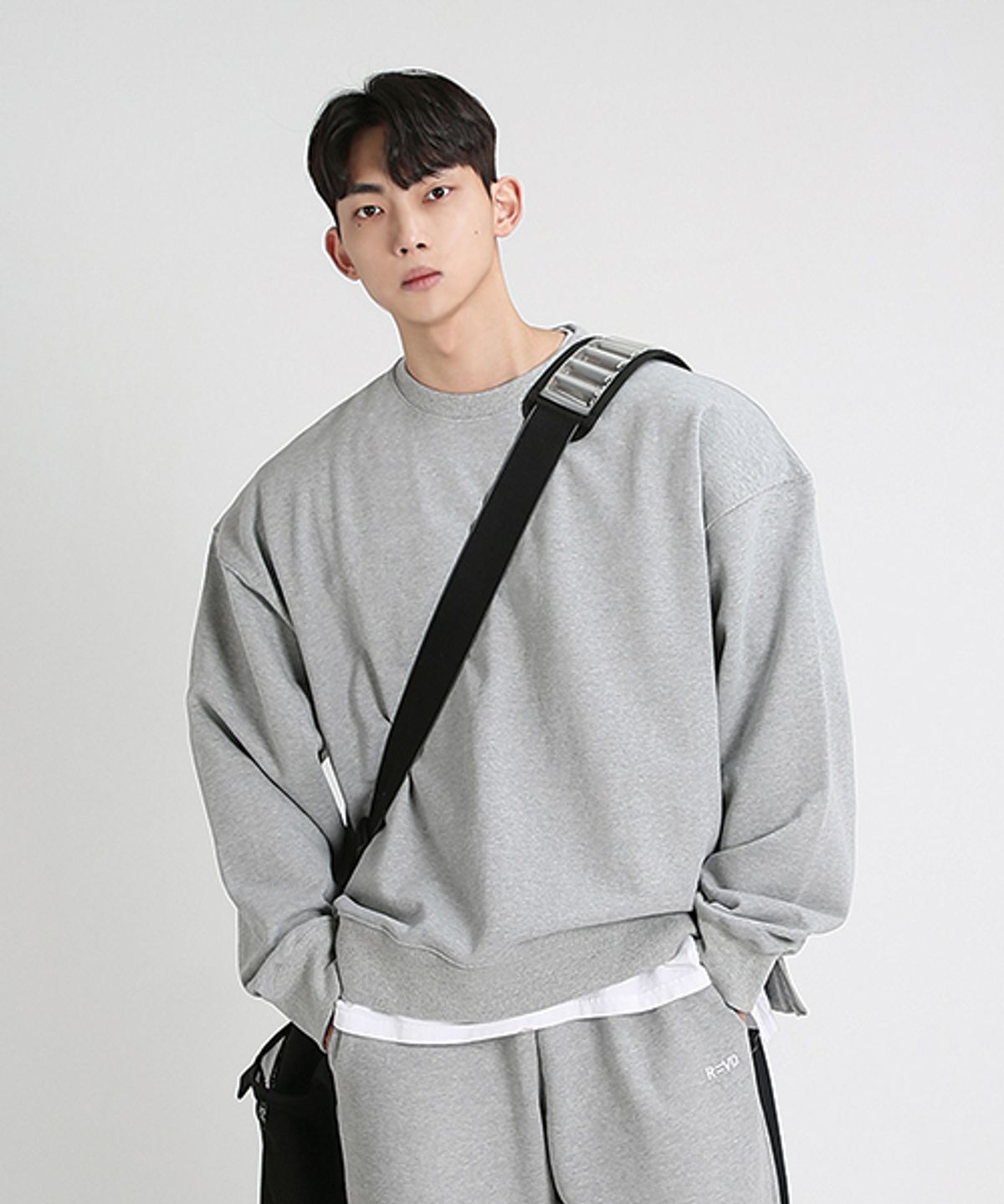알브이디(RVD) 헤비웨이트 오버핏x2 스웻셔츠 (포그레이)