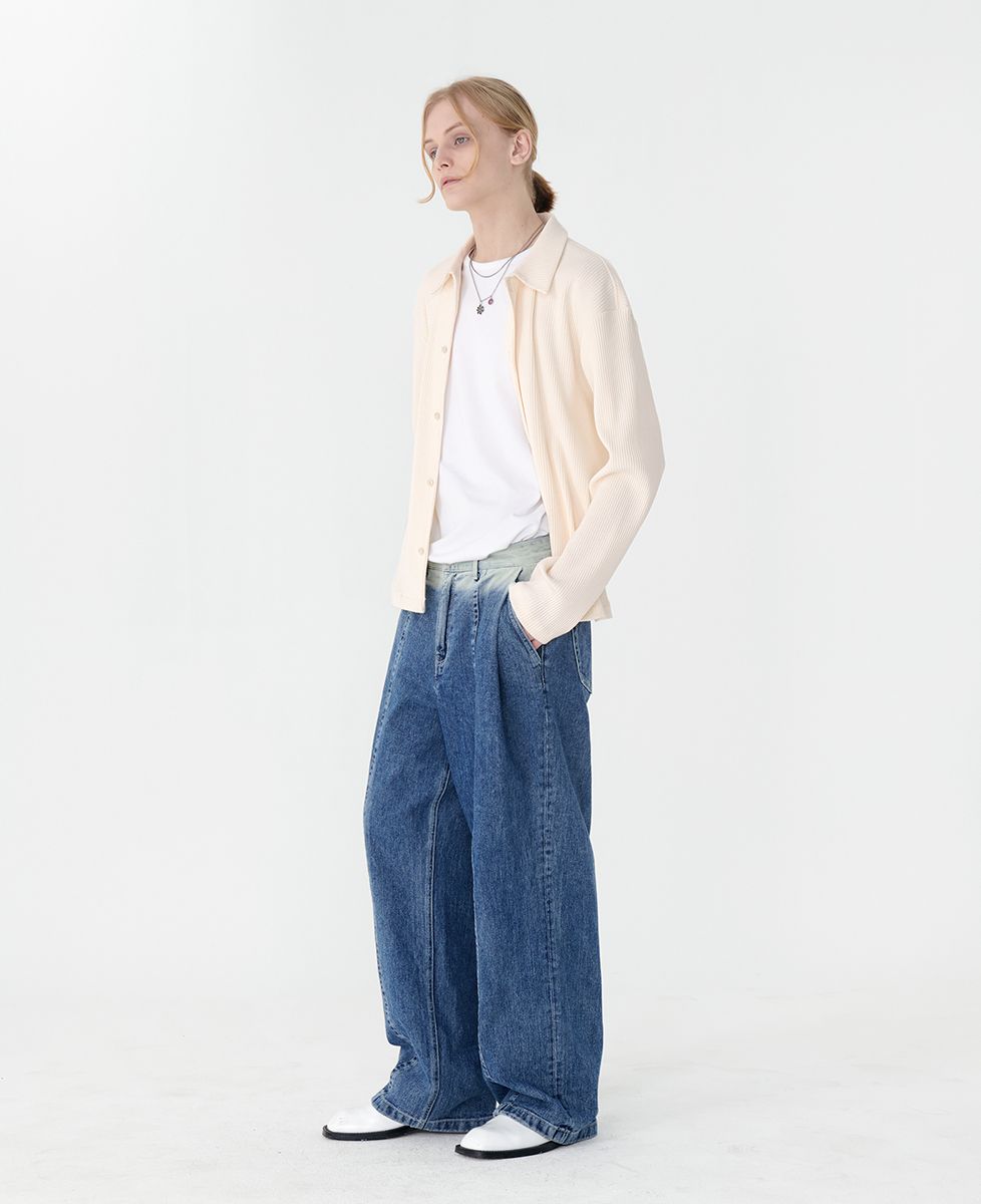 MARTIN PLAN デニムパンツ ブルー Web Wide Denim - M/BLUE - MARTINPLAN