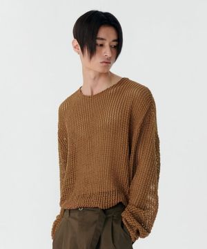 Weave Long Sleeve - BROWN