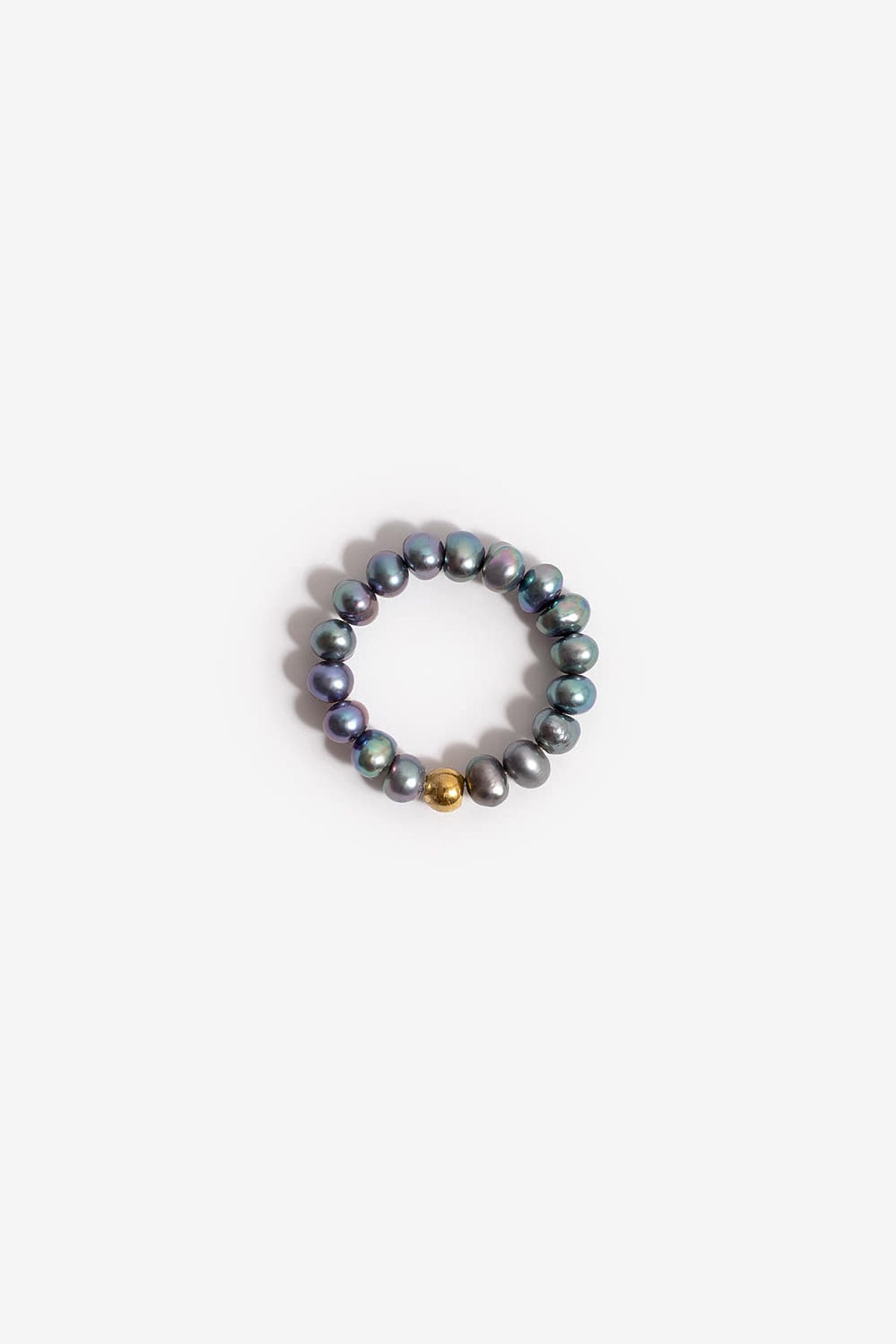 모드곤(MODGONE) 블루그레이 담수 진주 반지 Blue Gray Fresh Water Pearl Ring