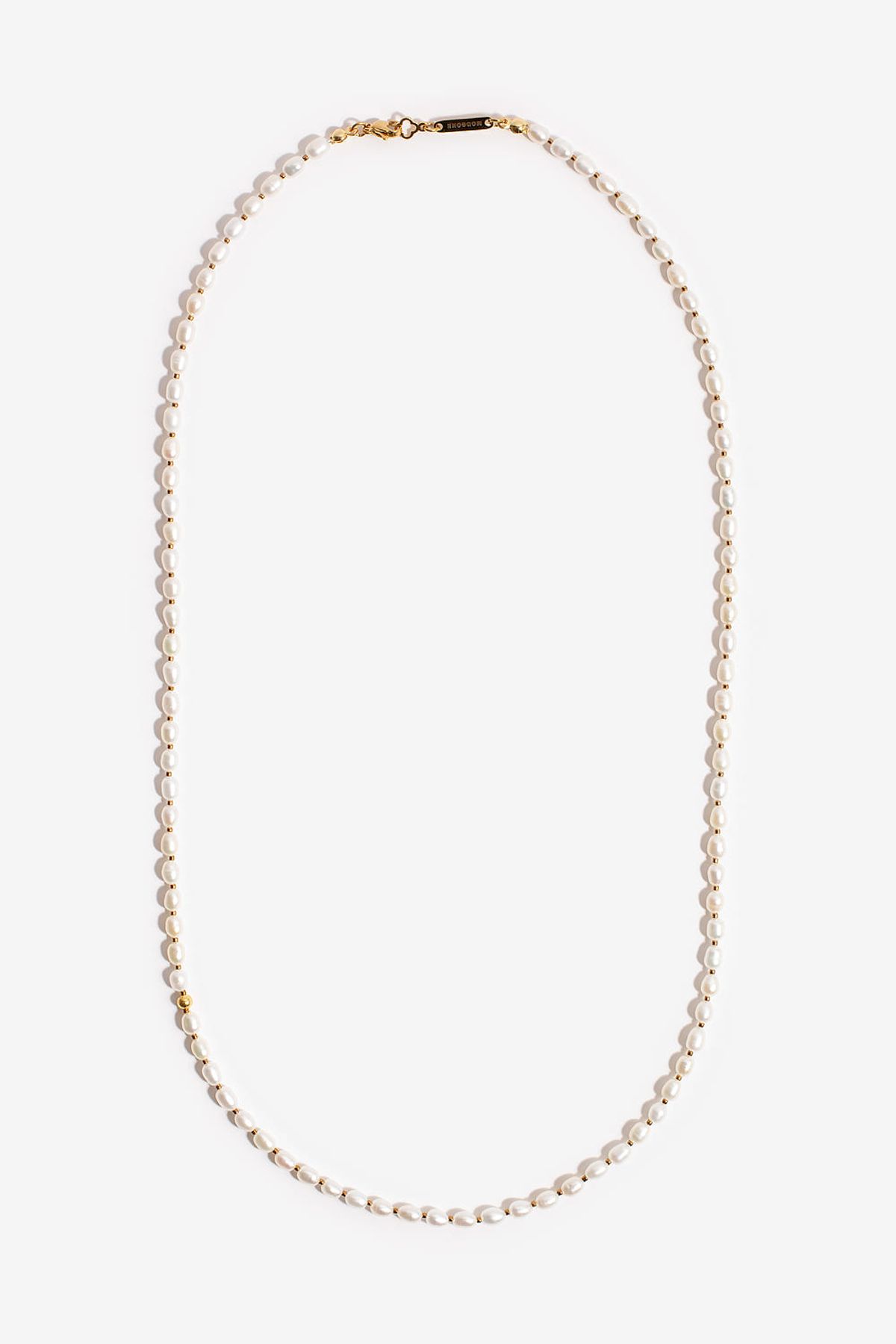 모드곤(MODGONE) 화이트 담수 진주 롱 목걸이 White Fresh Water Pearl Long necklace