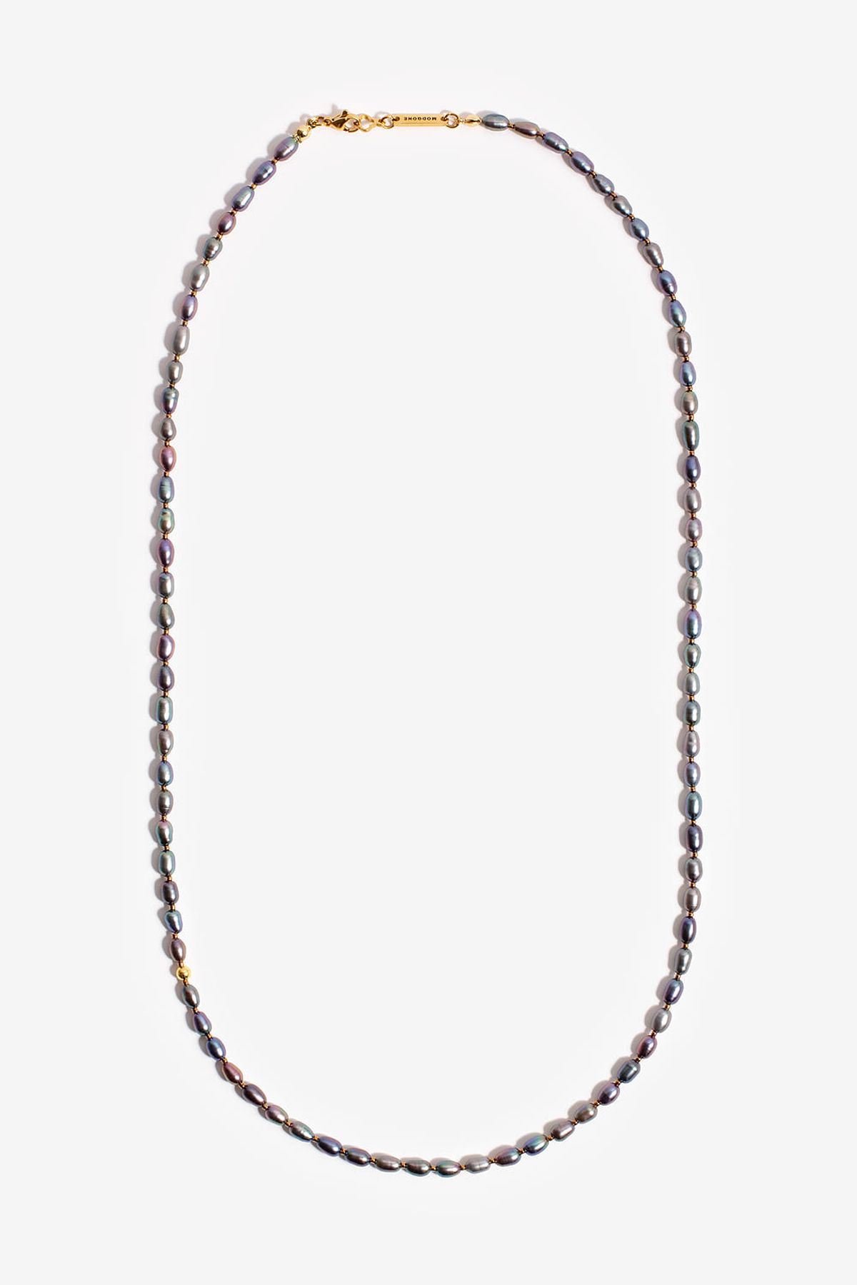 모드곤(MODGONE) 블루그레이 담수 진주 롱 목걸이 Blue Gray Fresh Water Pearl Long necklace