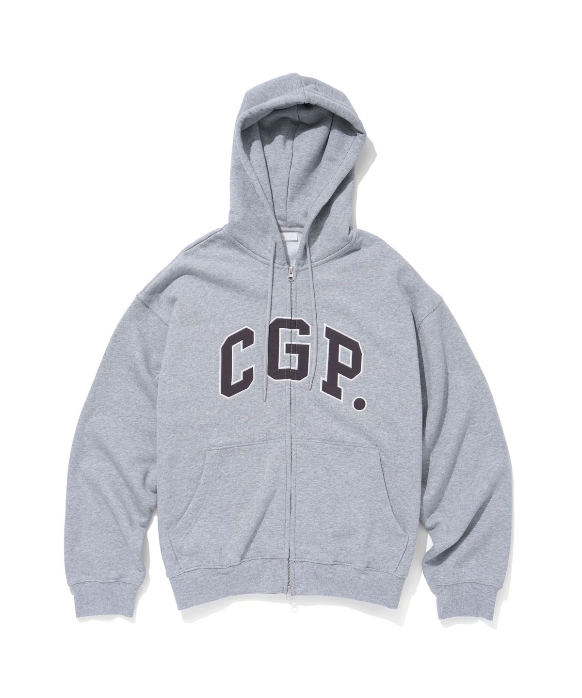 코드그라피(CGP) CGP 아치 로고 후드 집업_다크그레이