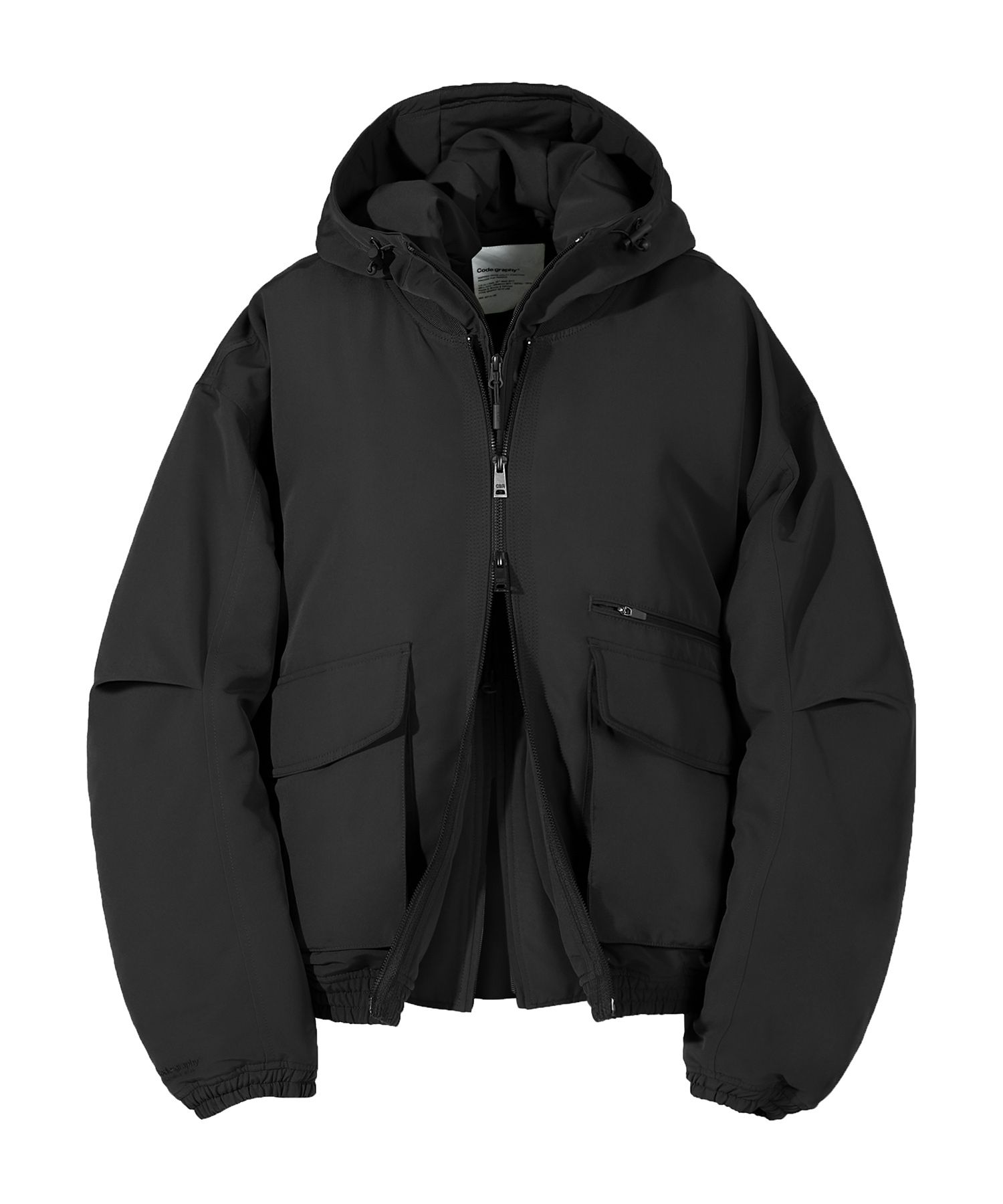 ◆codegraphy◆ Padding VER utility layered hood MA1 jacket b MUSINSA公式 | Codegraphy [Padding VER.] Utility layered hood