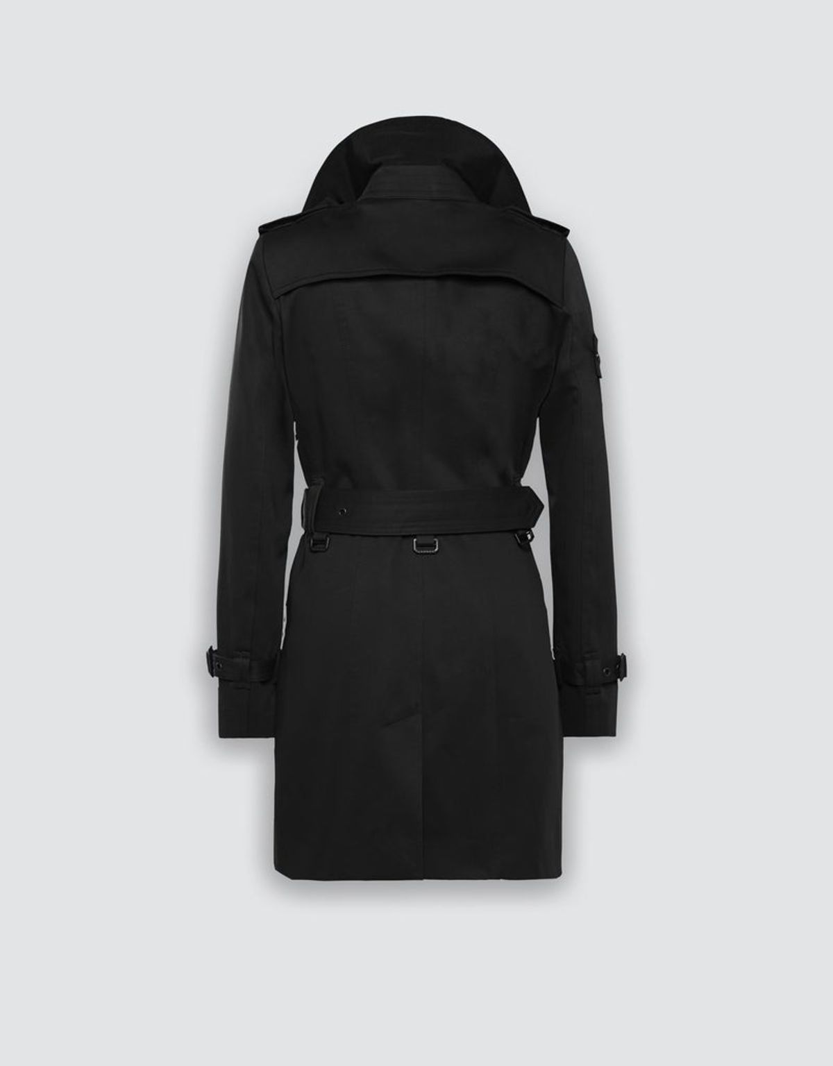 트렌치런던(TRENCH LONDON) 슬림 스펙터 트렌치 코트(BLAKC/BLACK/BLACK)