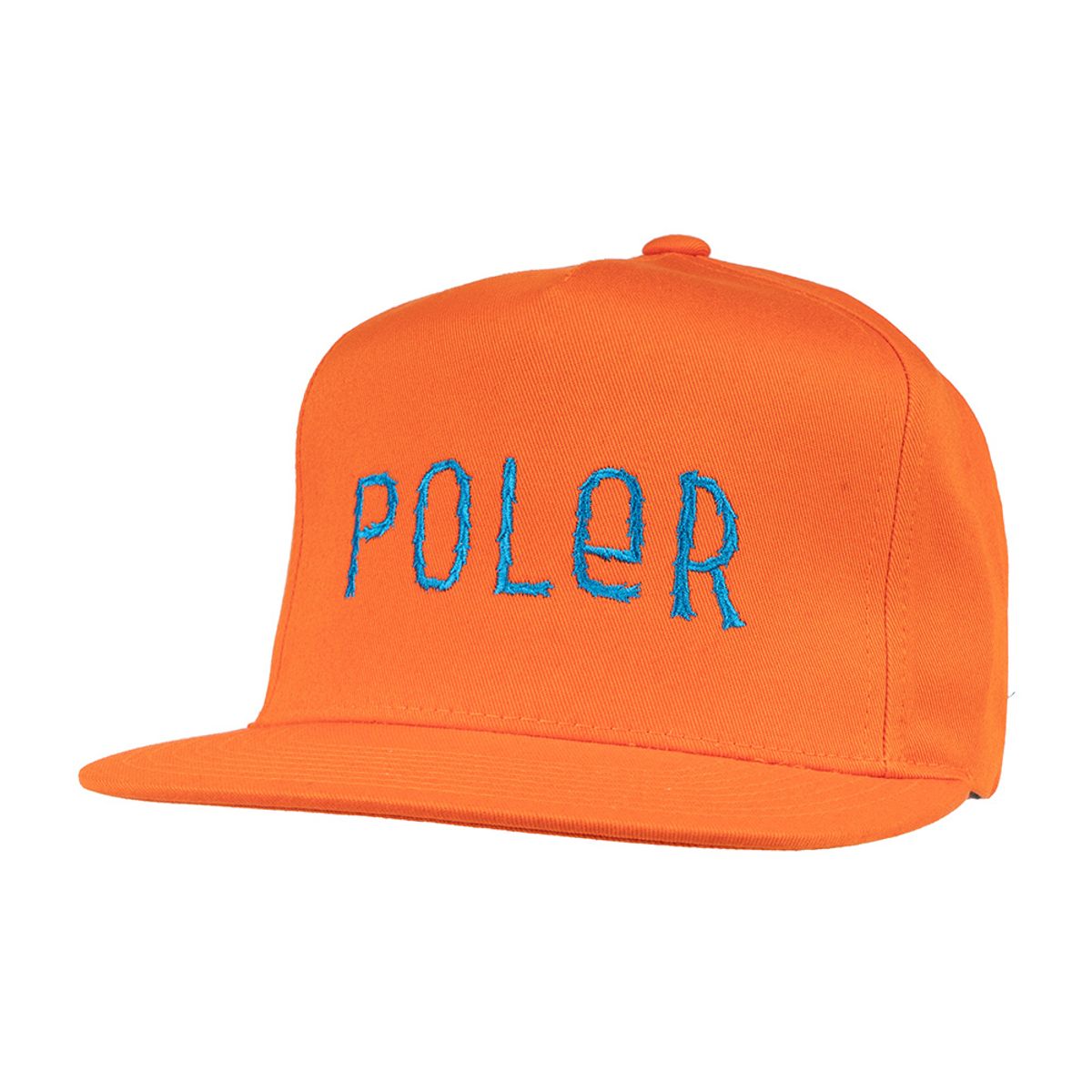 폴러스터프(POLERSTUFF) FURRY FONT SNAPBACK HAT ORANGE