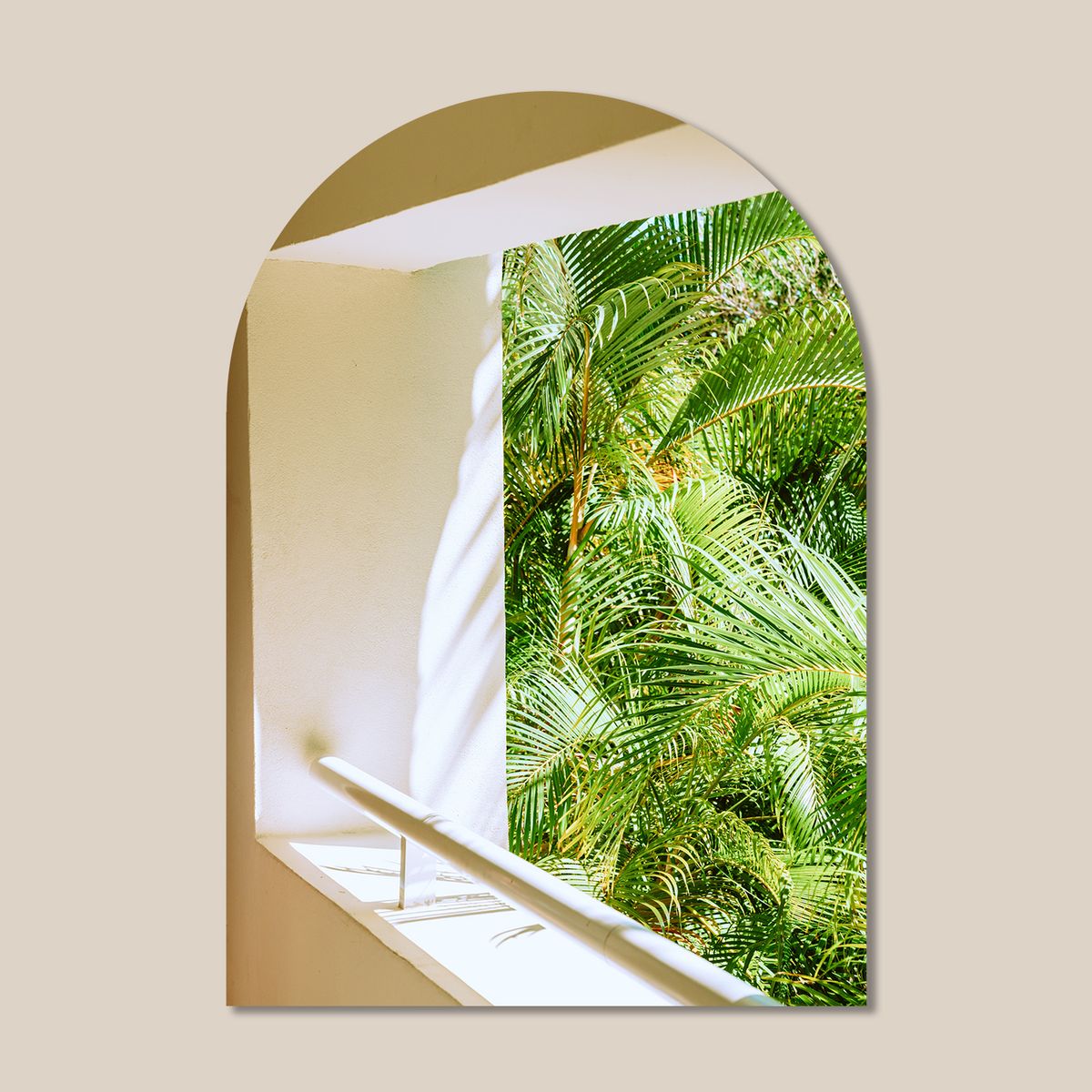 멜팅스튜디오(MELTING STUDIO) 마이 리틀 윈도우 접착 아치 인테리어 포스터  / 24번 Botanic Window