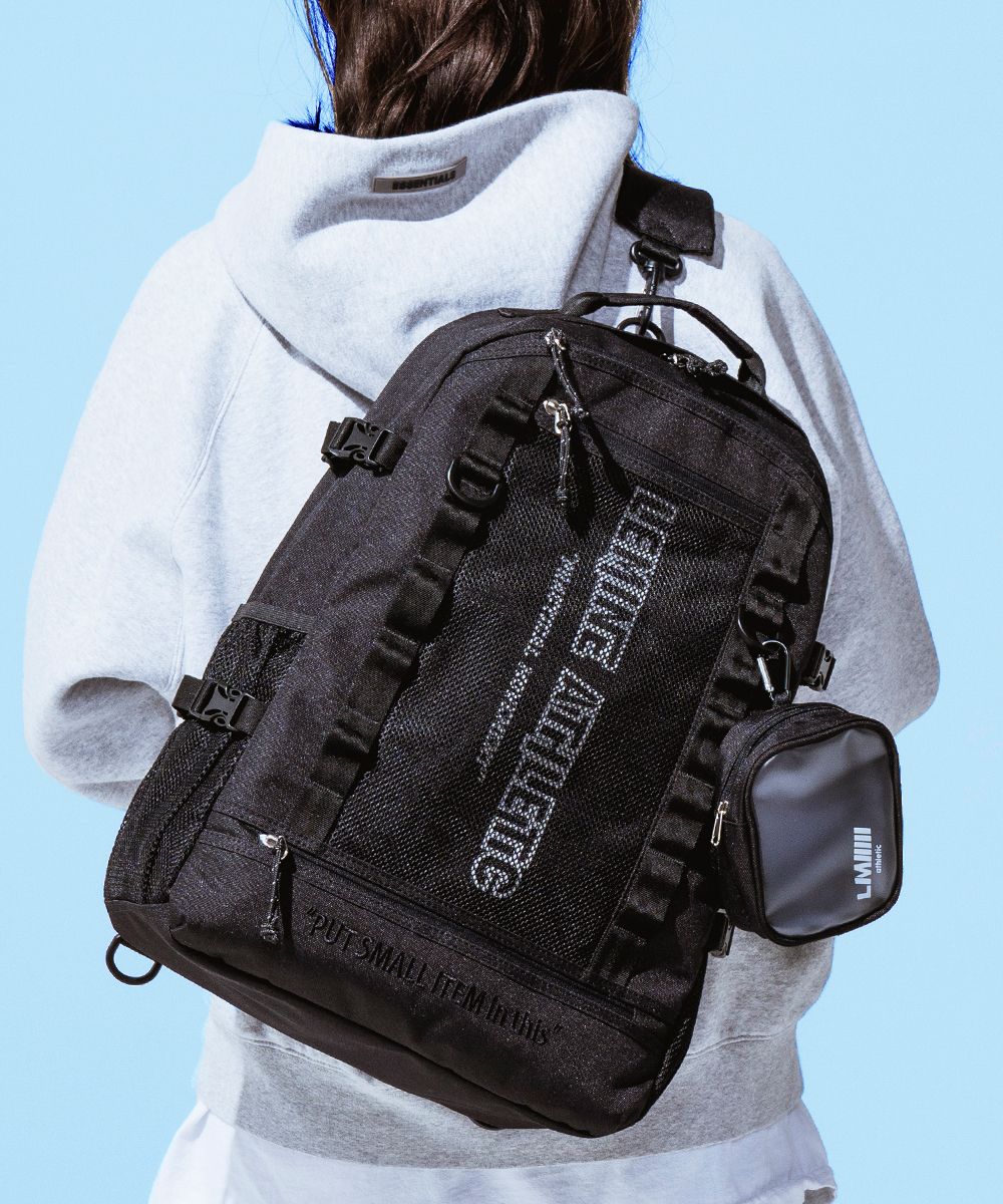 ★21-22AW新作★LEMINE★DOUBLE POCKET BACKPACK MUSINSA | LEMINE 2 way backpack (black)