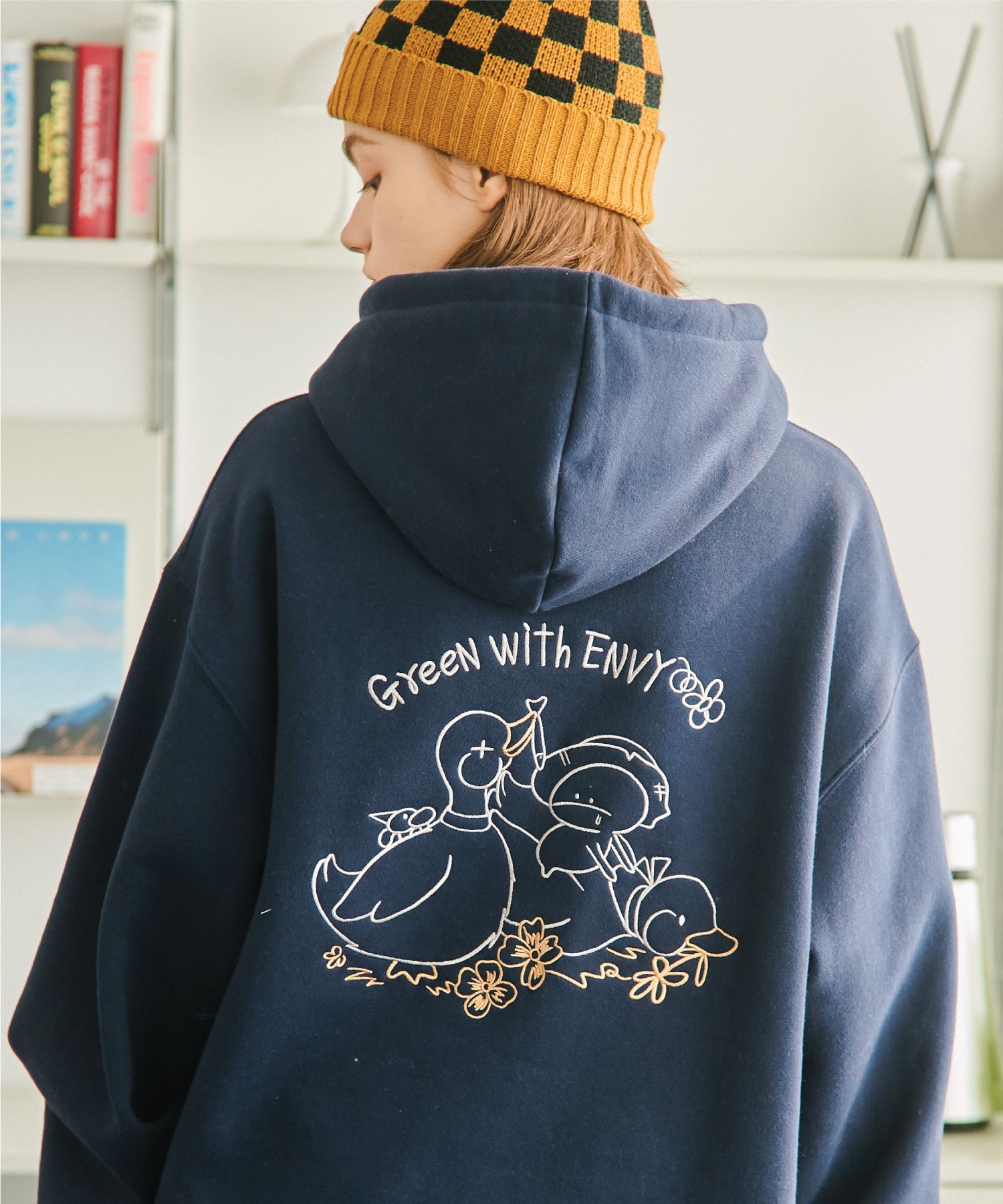 【CPGN STUDIO】24FW★ To My Hoooly Embroidered Hoodie MUSINSA | CPGN STUDIO ENVY HOOOLY EMBROIDERED HOODIE NAVY